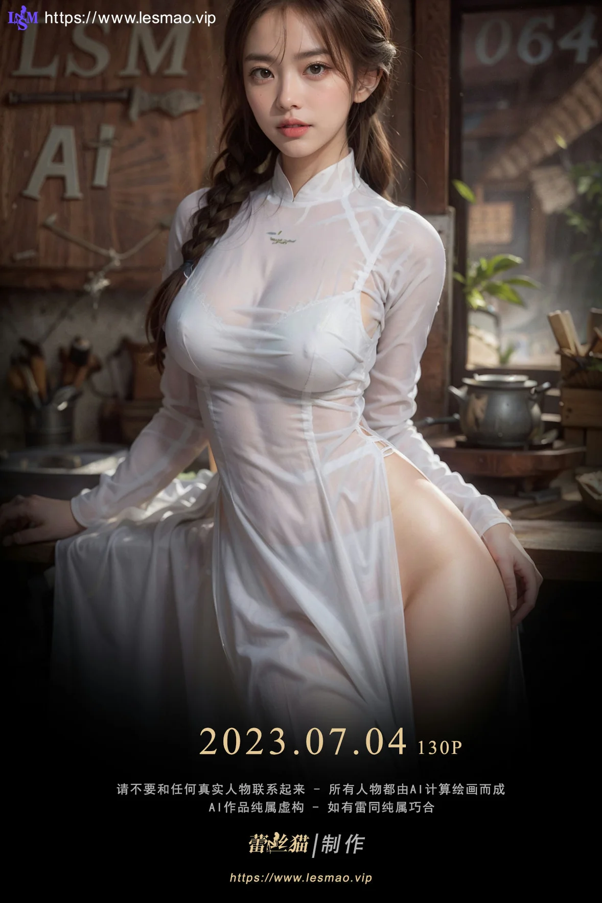 AIG  No.064 越南传统服饰美女小馆 - 1