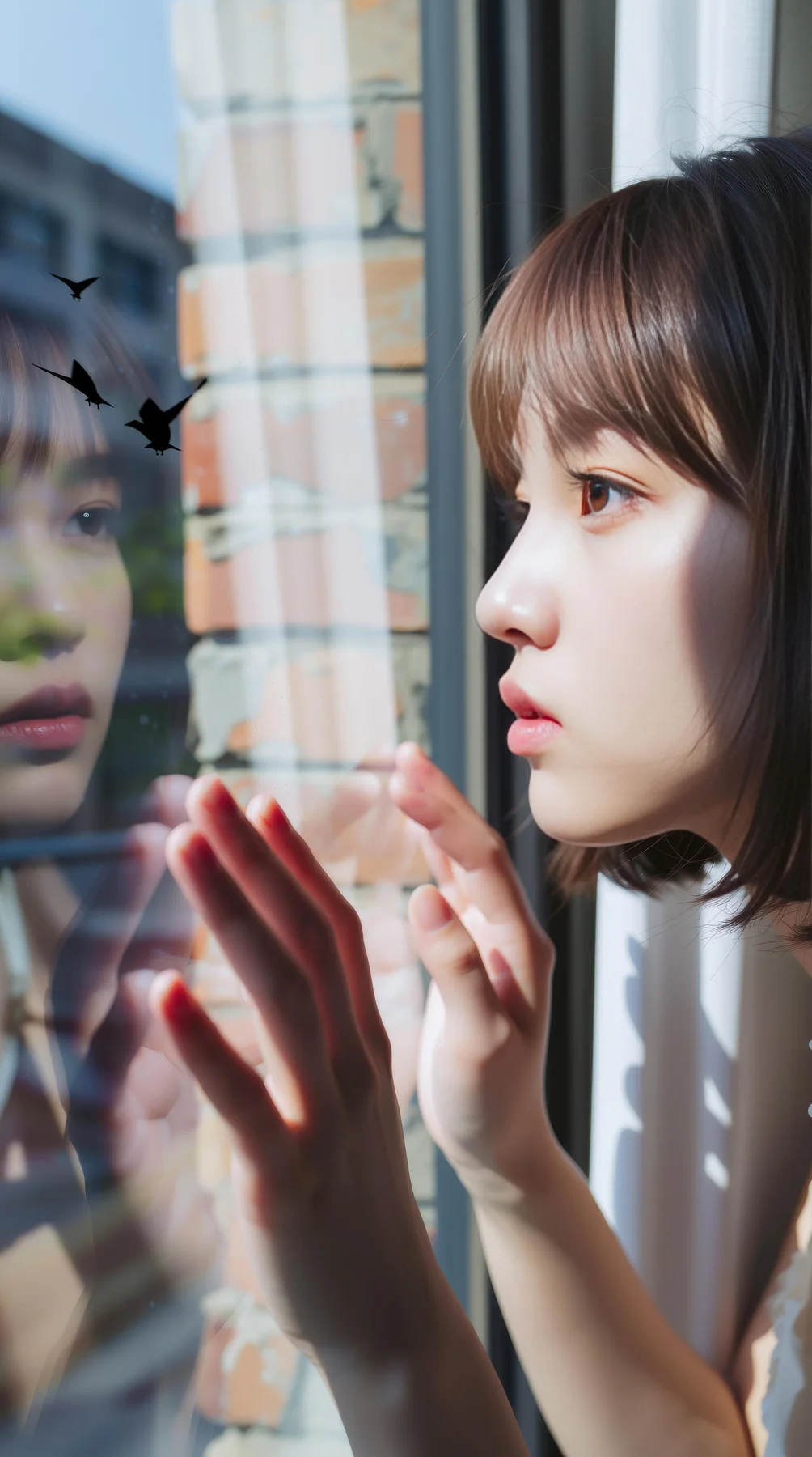 AIG  No.103 小乔不乔 短发活力少女粉嫩短裙 - 1