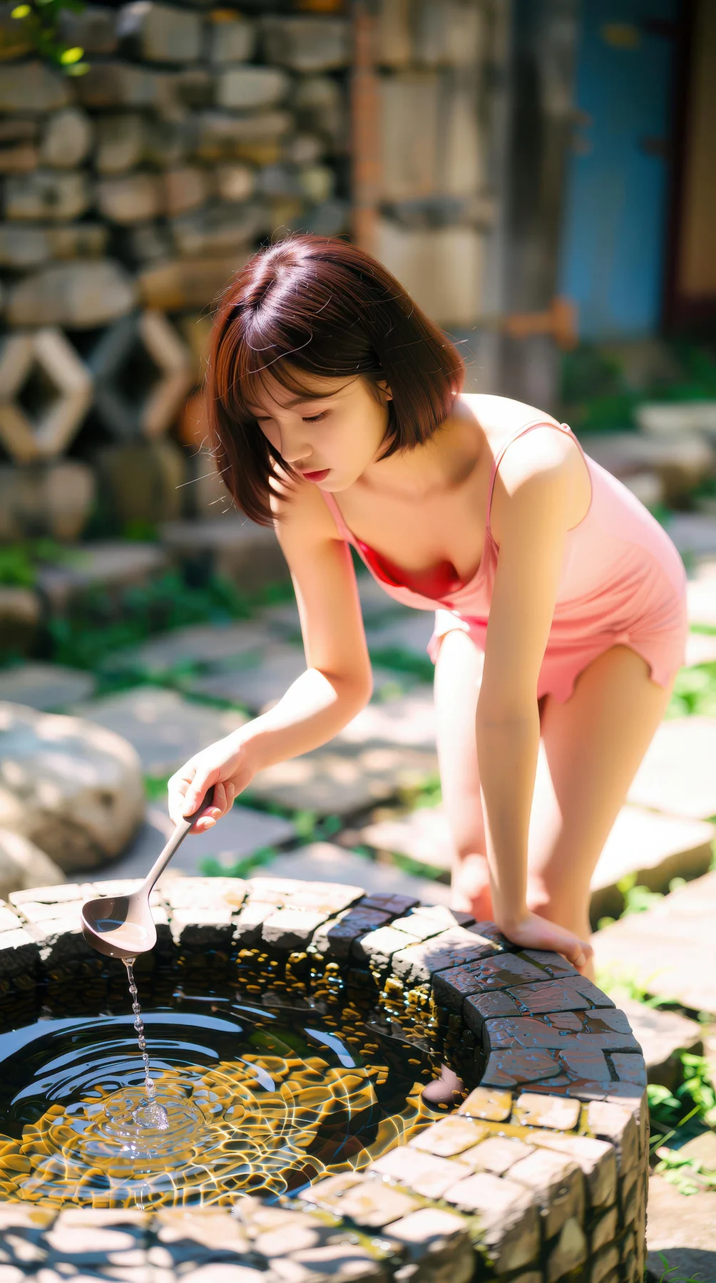 AIG  No.103 小乔不乔 短发活力少女粉嫩短裙 - 7