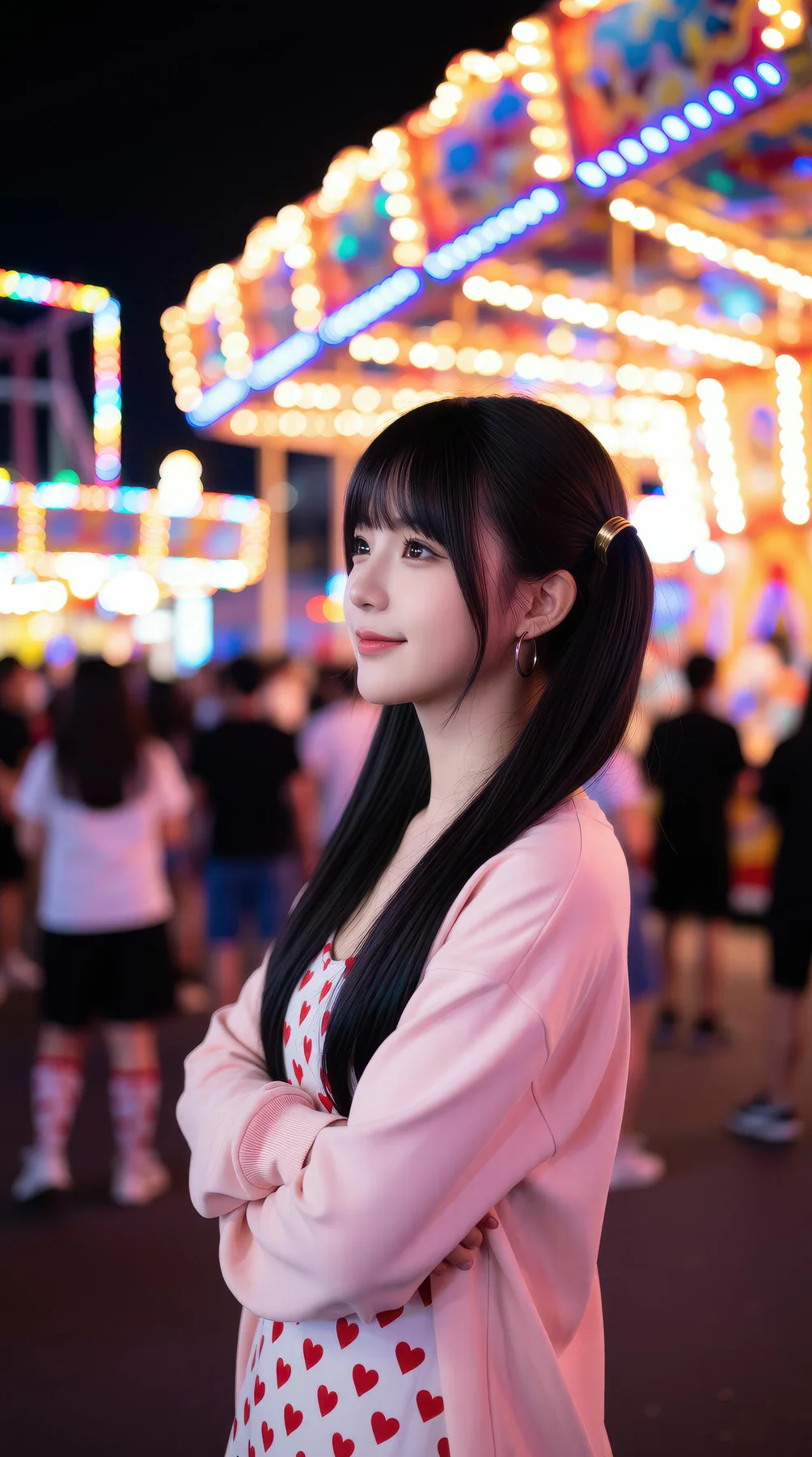 AIG  No.113 柚柚sasa 双马尾游乐场写真 - 4