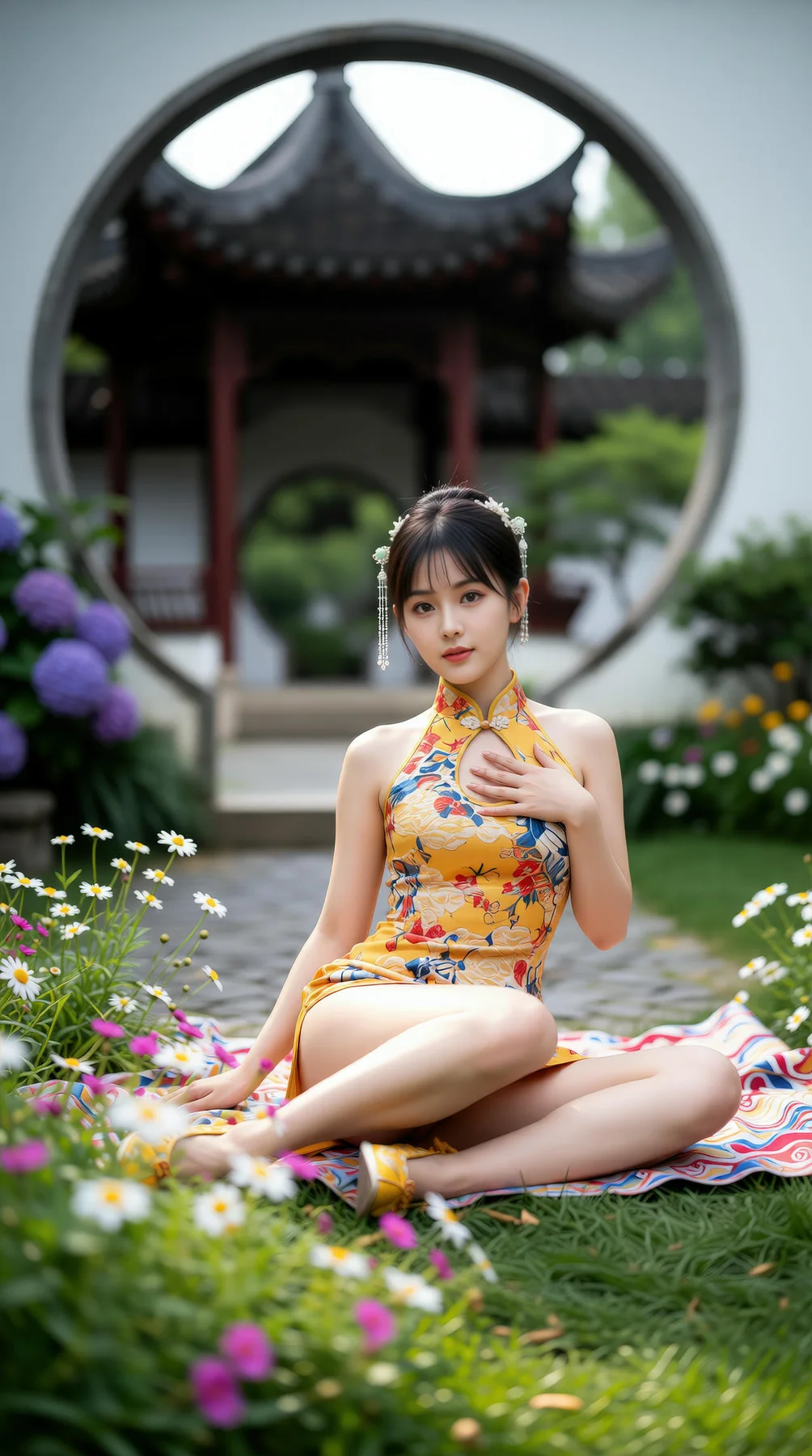 AIG  No.115 茗灵儿 旗袍制服美腿写真 - 3