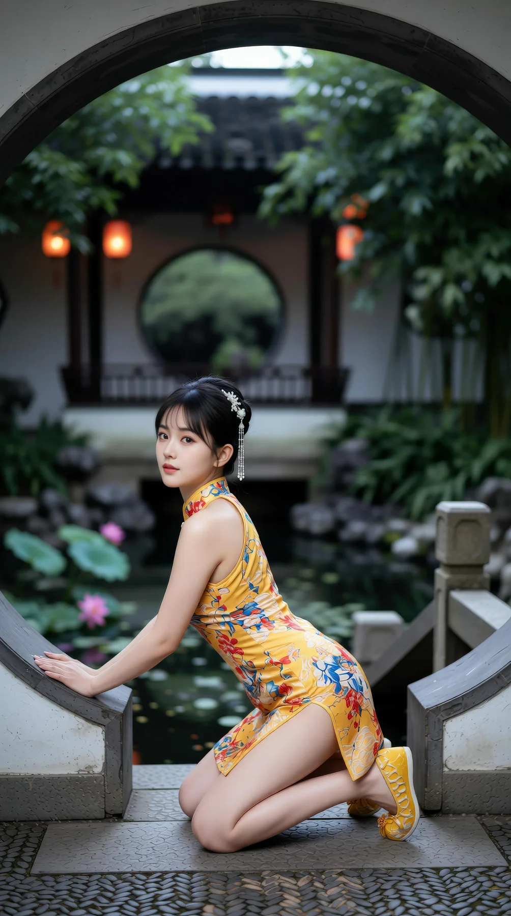 AIG  No.115 茗灵儿 旗袍制服美腿写真 - 9