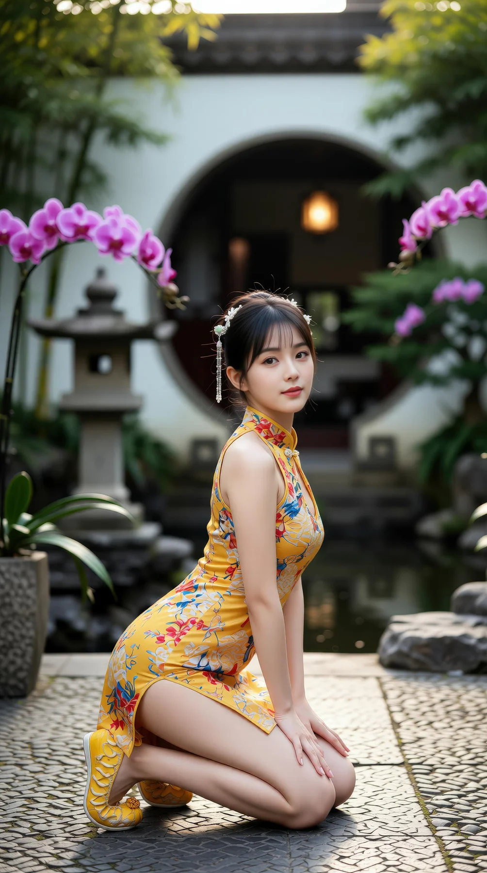 AIG  No.115 茗灵儿 旗袍制服美腿写真 - 3