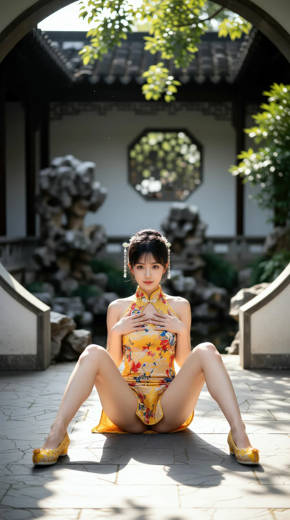 AIG  No.115 茗灵儿 旗袍制服美腿写真 - 4