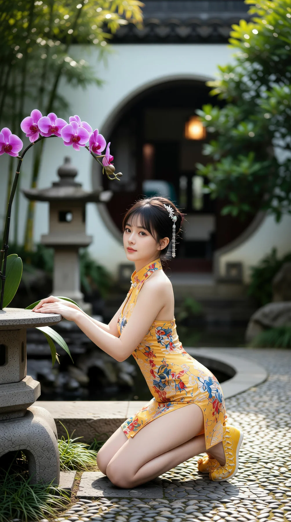 AIG  No.115 茗灵儿 旗袍制服美腿写真 - 5