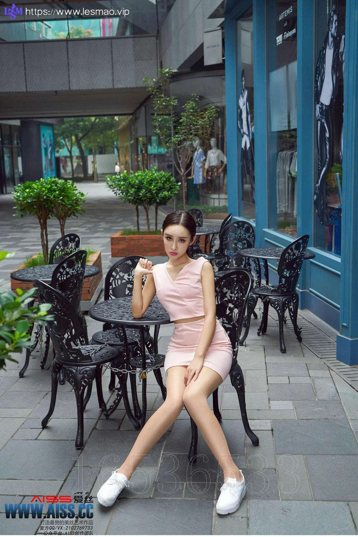AISS 爱丝 No.109 Modo 性感欣杨街角美人 - 4
