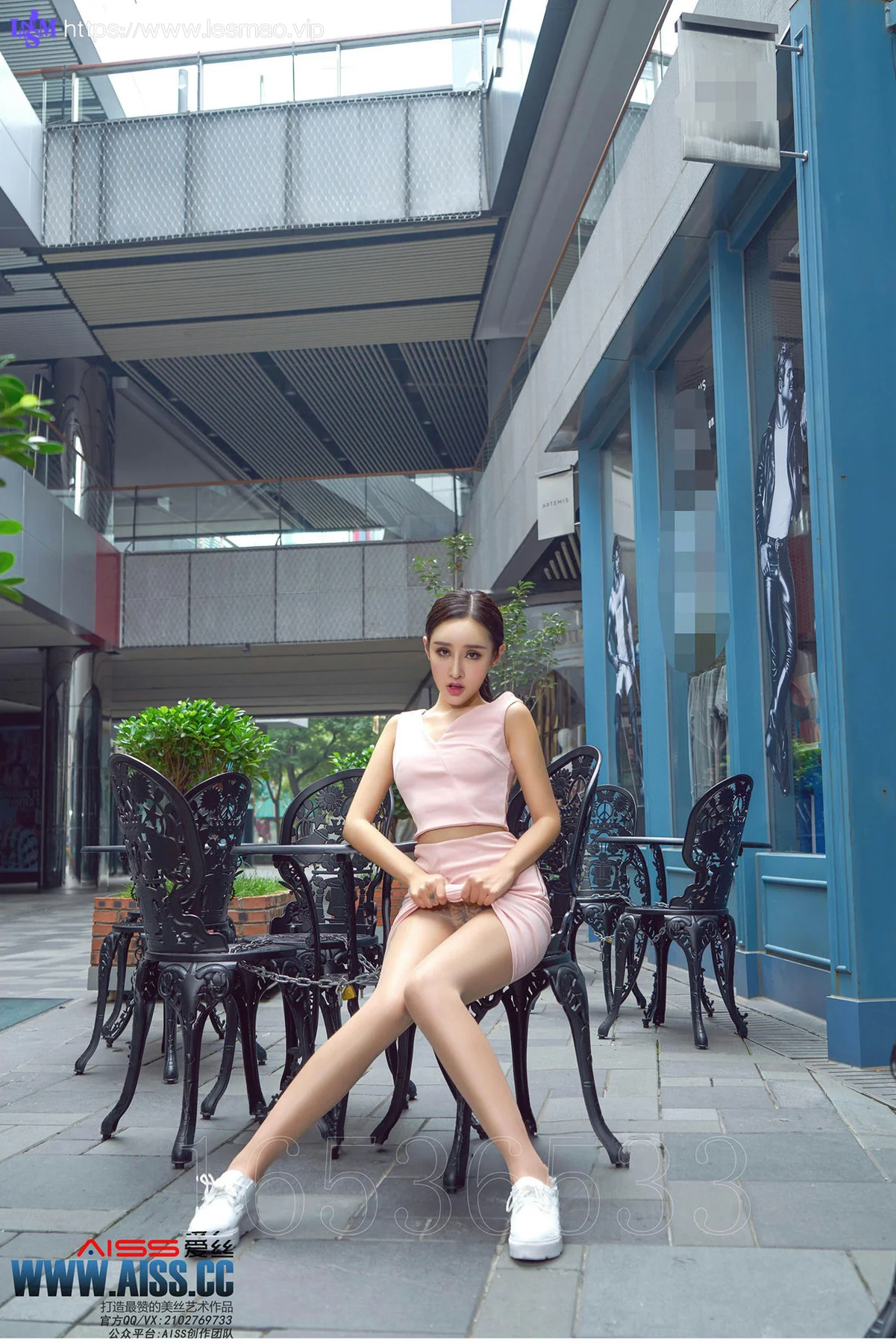 AISS 爱丝 No.109 Modo 性感欣杨街角美人 - 3