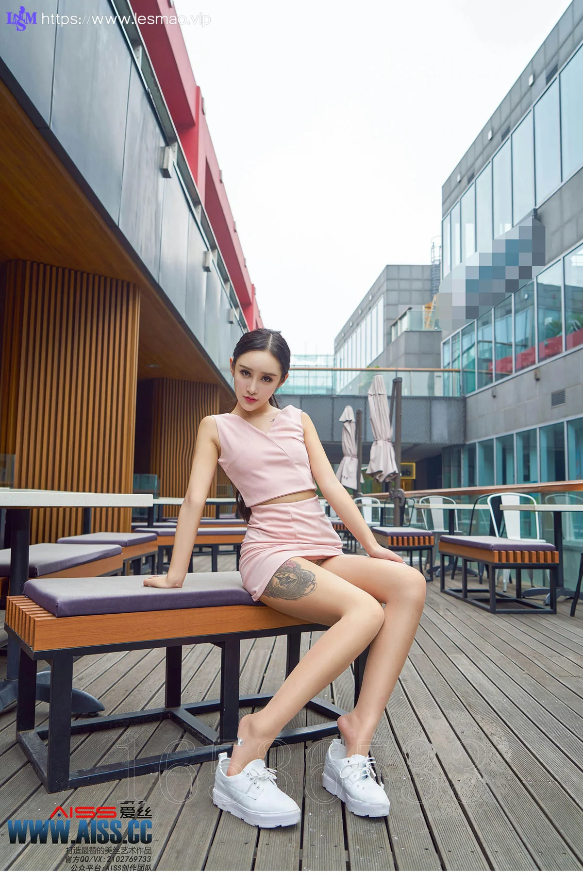 AISS 爱丝 No.109 Modo 性感欣杨街角美人 - 3