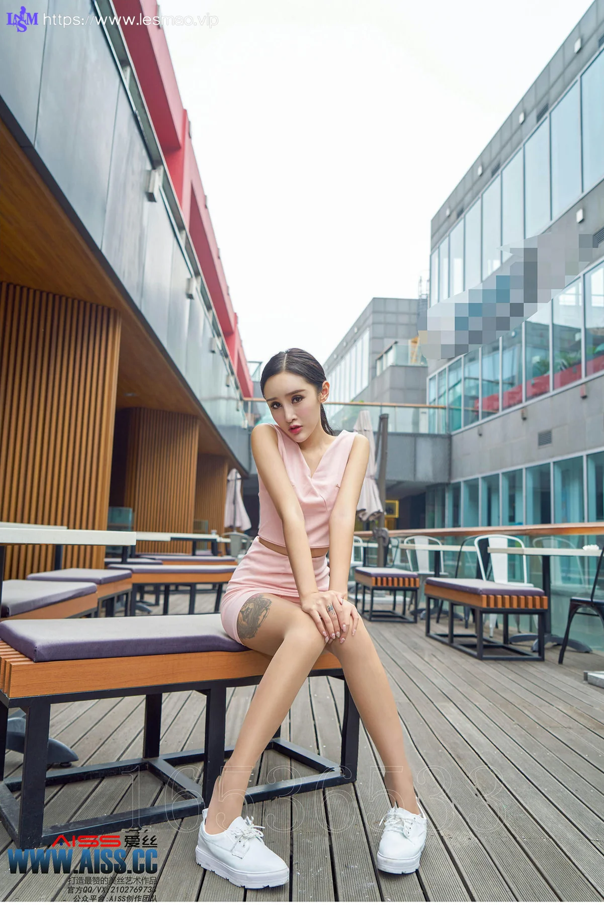 AISS 爱丝 No.109 Modo 性感欣杨街角美人 - 4