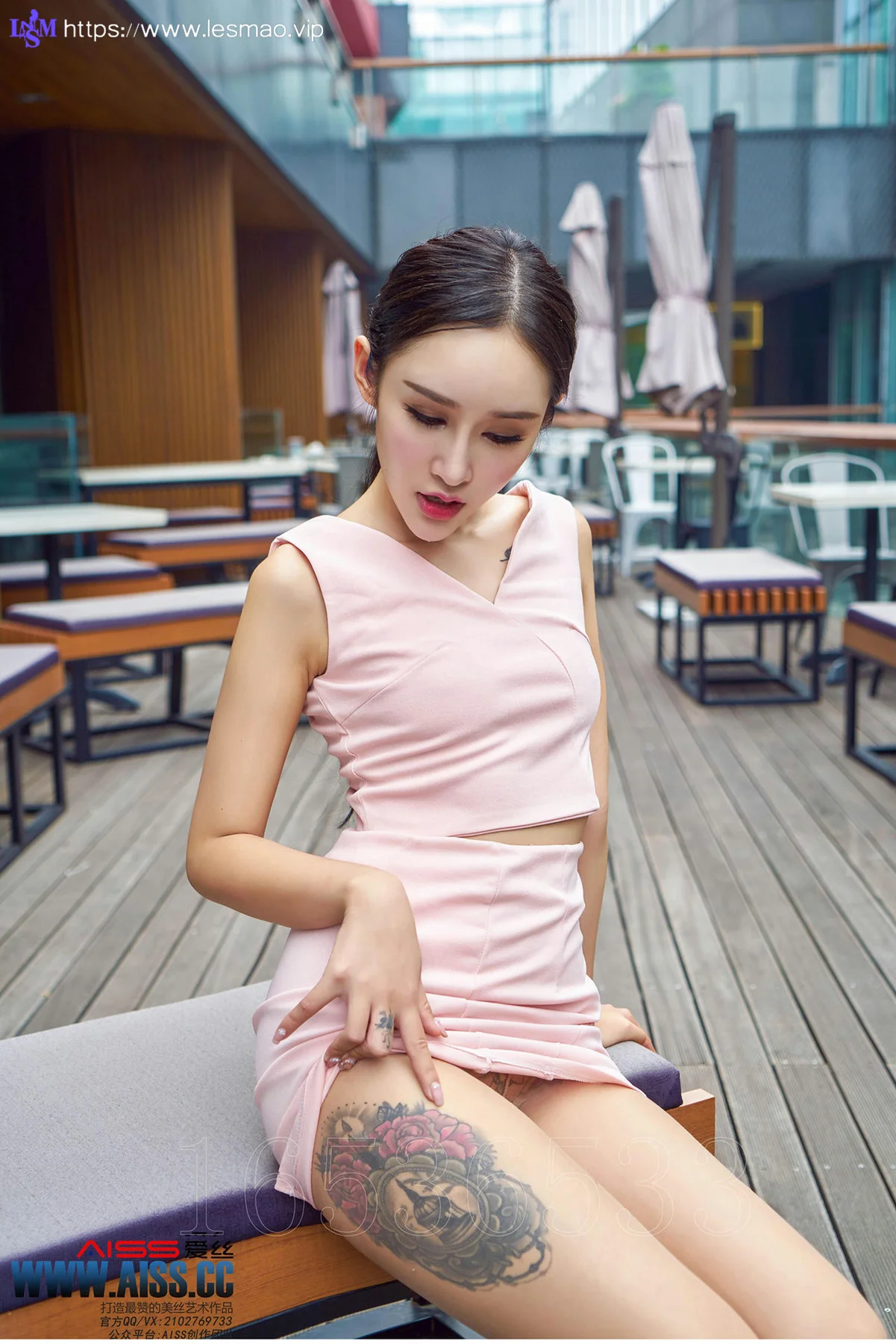 AISS 爱丝 No.109 Modo 性感欣杨街角美人 - 3