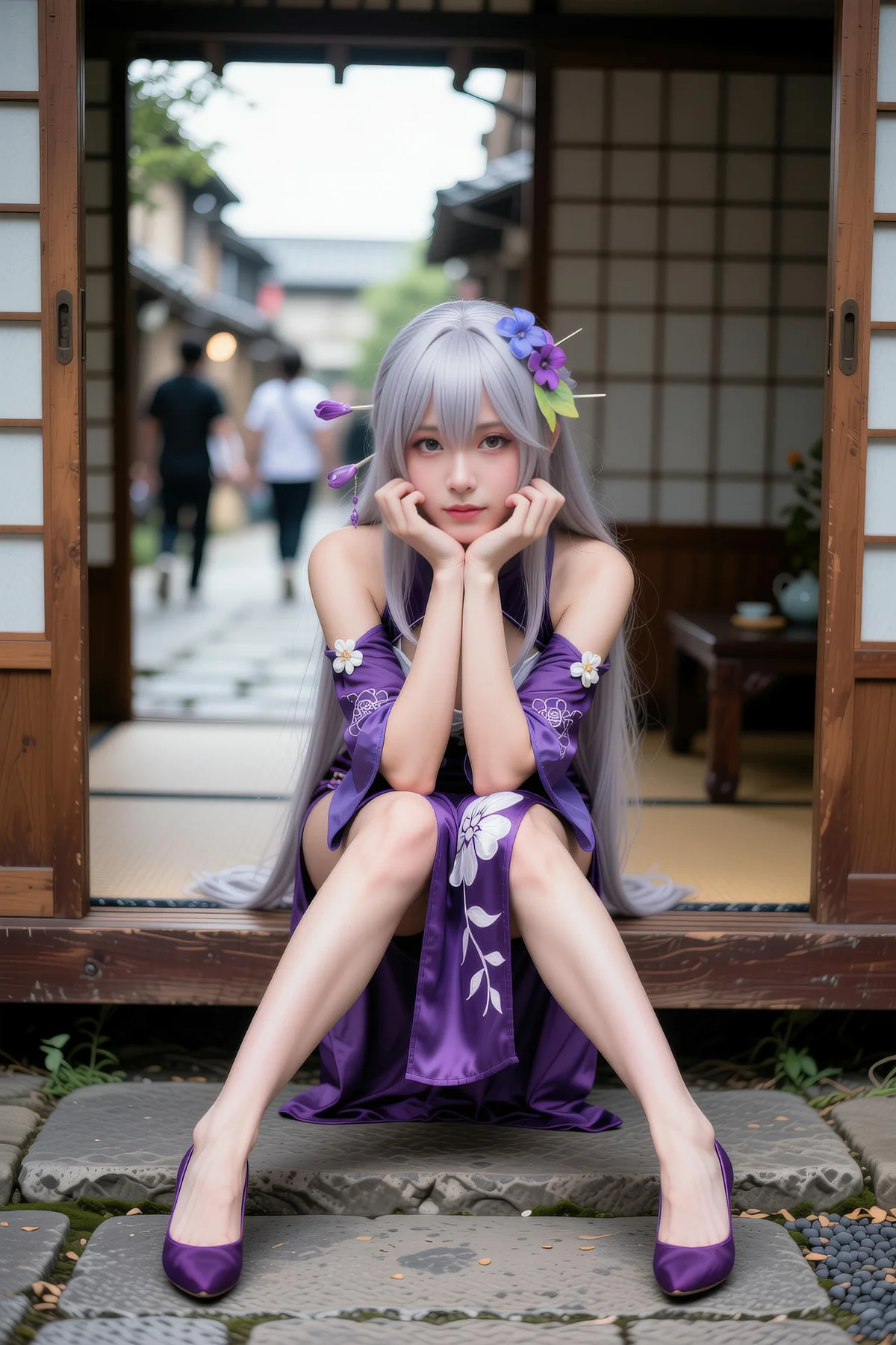 AURA  No.005 古风集市cos少女 - 1