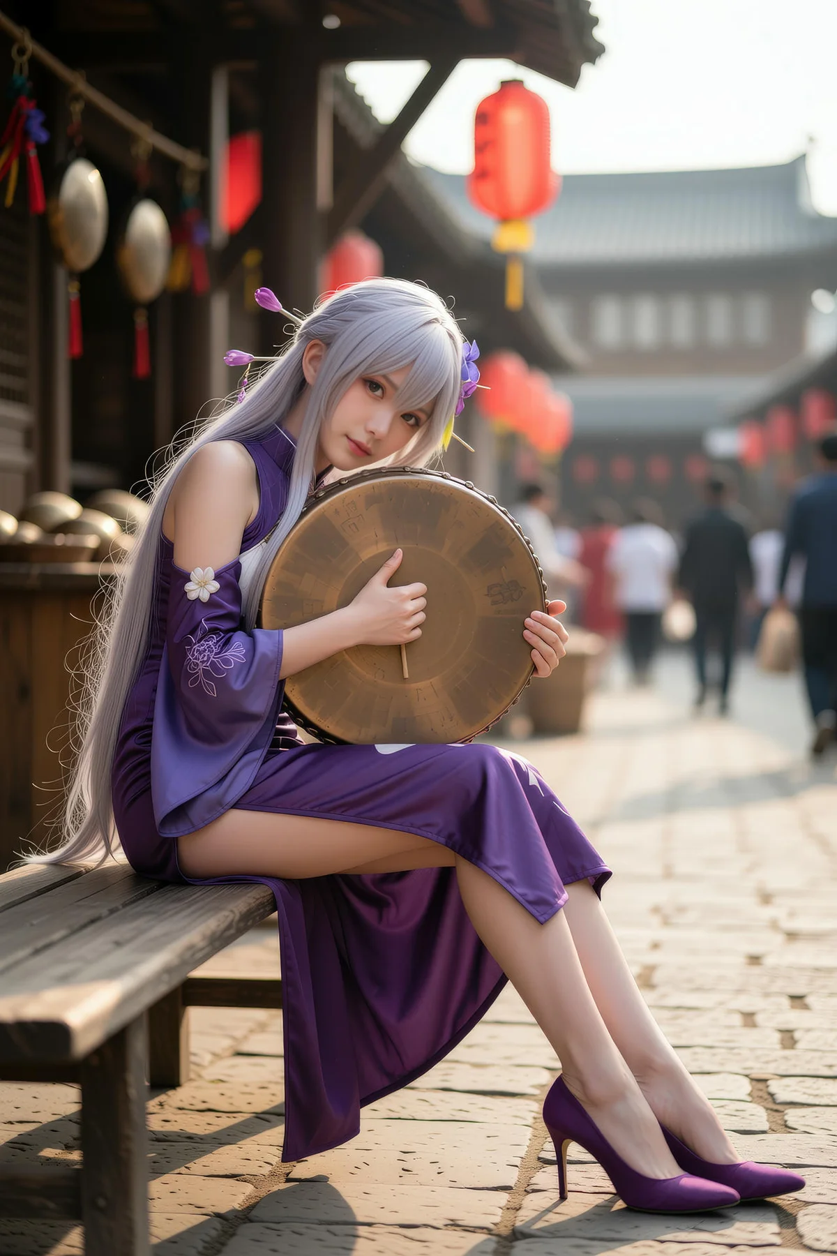 AURA  No.005 古风集市cos少女 - 2