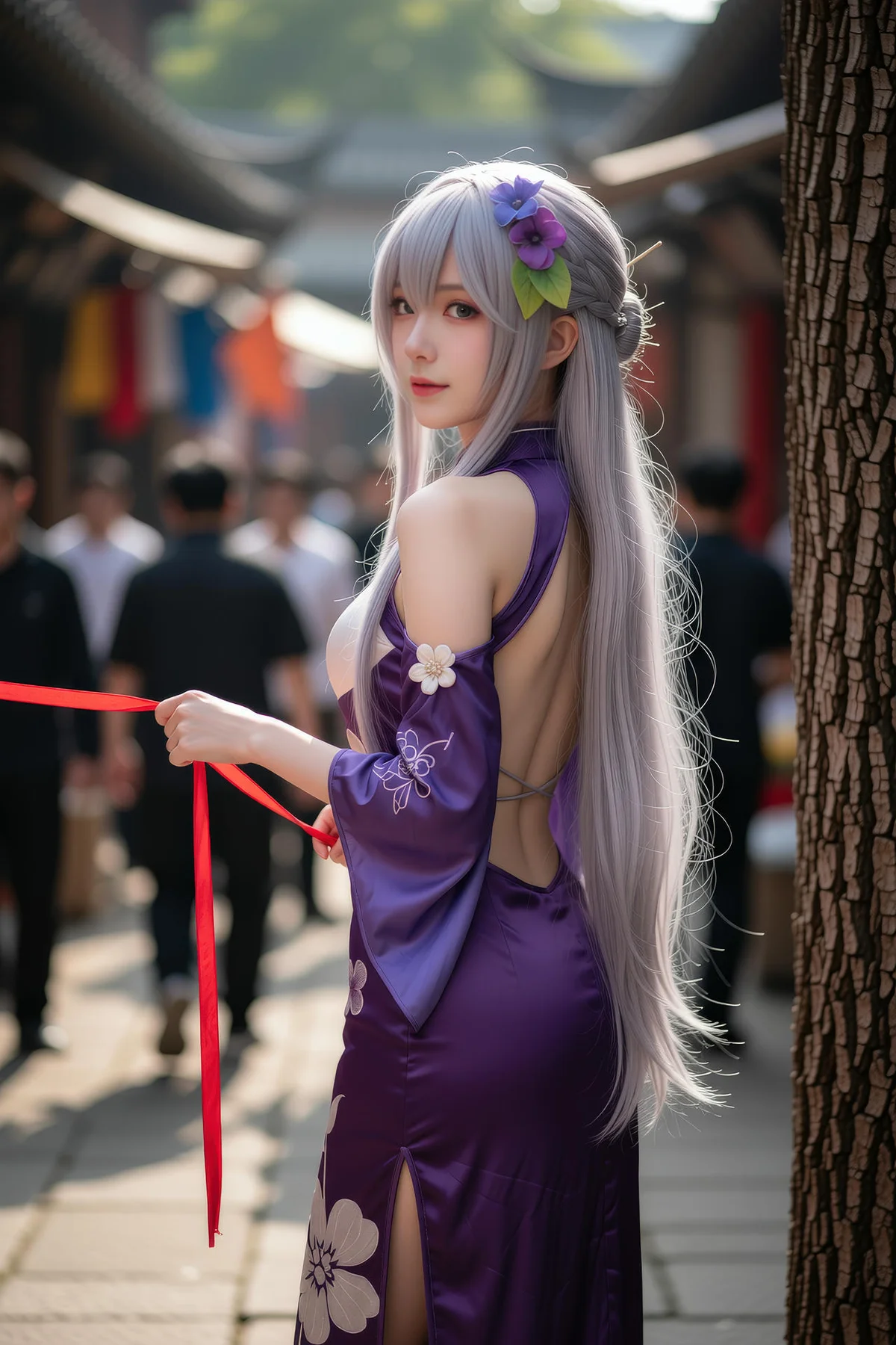 AURA  No.005 古风集市cos少女 - 1