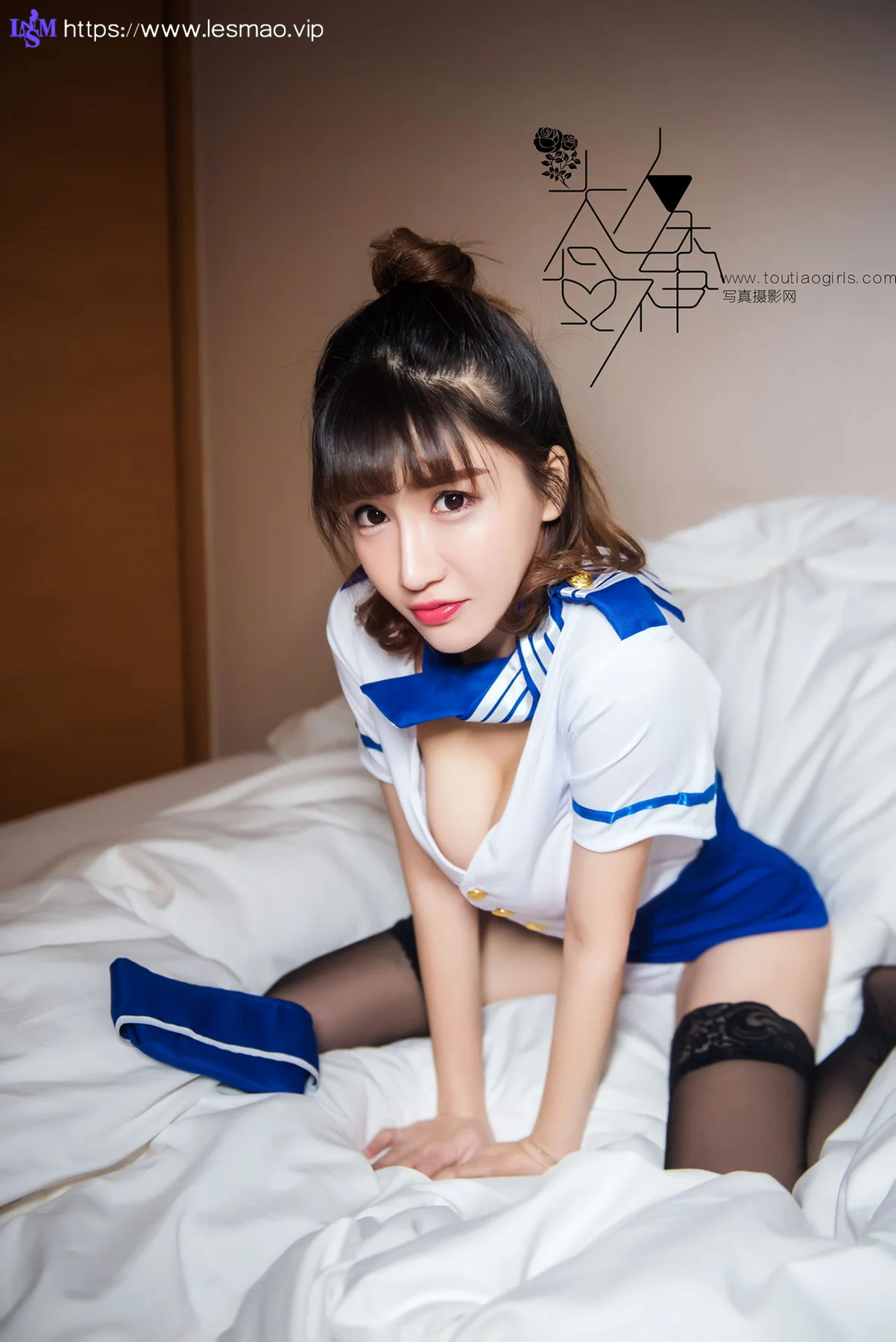 Goddes 头条女神 No.175 Modo 郭美美空姐制服 - 6