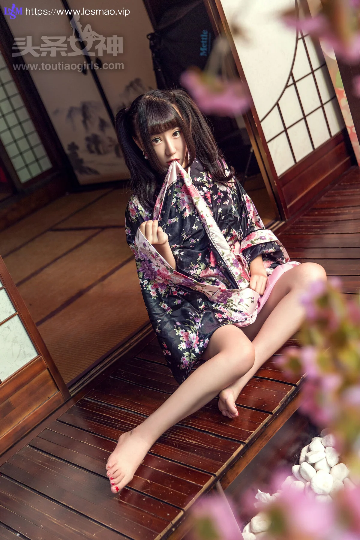 Goddes 头条女神 No.417 Modo 笑笑和服 马尾少女 - 5