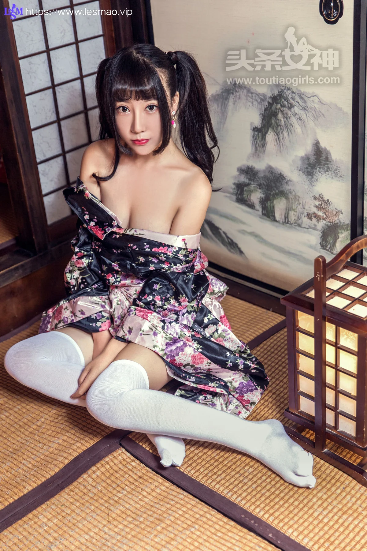 Goddes 头条女神 No.417 Modo 笑笑和服 马尾少女 - 9