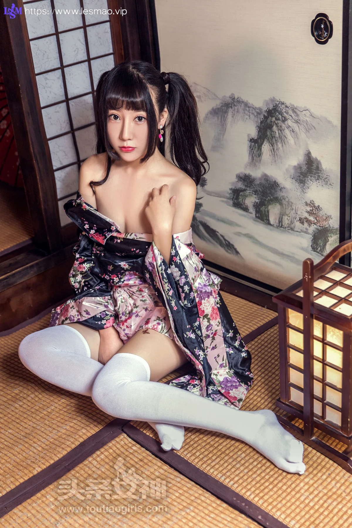 Goddes 头条女神 No.417 Modo 笑笑和服 马尾少女 - 10