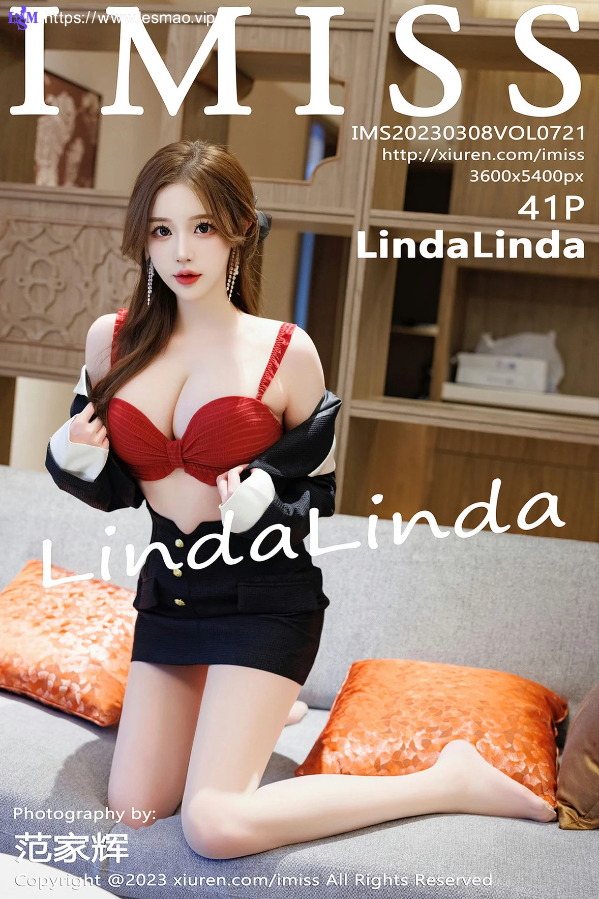 IMiss 爱蜜社 Vol.721 LindaLinda 蓝色制服性感写真 - 2