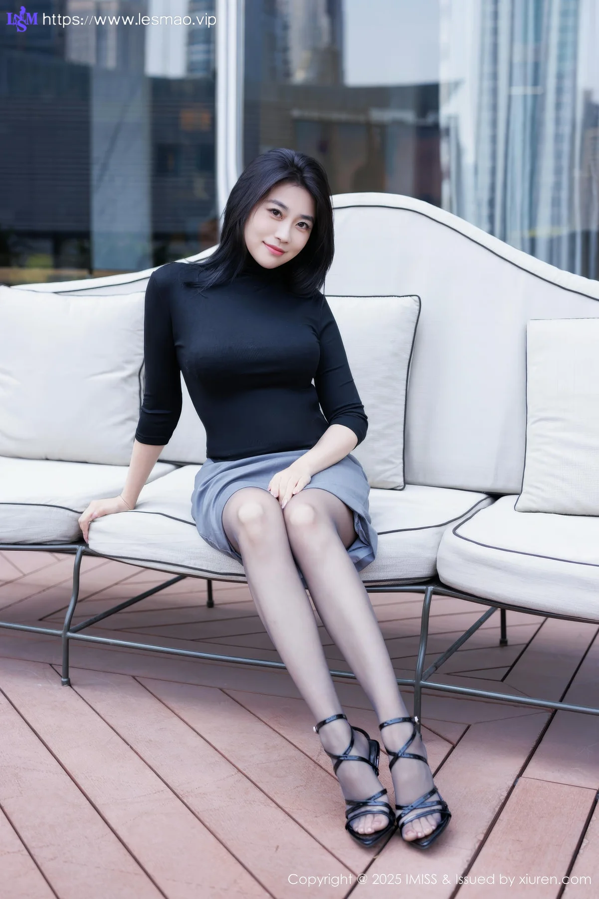 IMiss 爱蜜社 Vol.794 许诺Sabrina 黑色OL撩人心怀 - 8