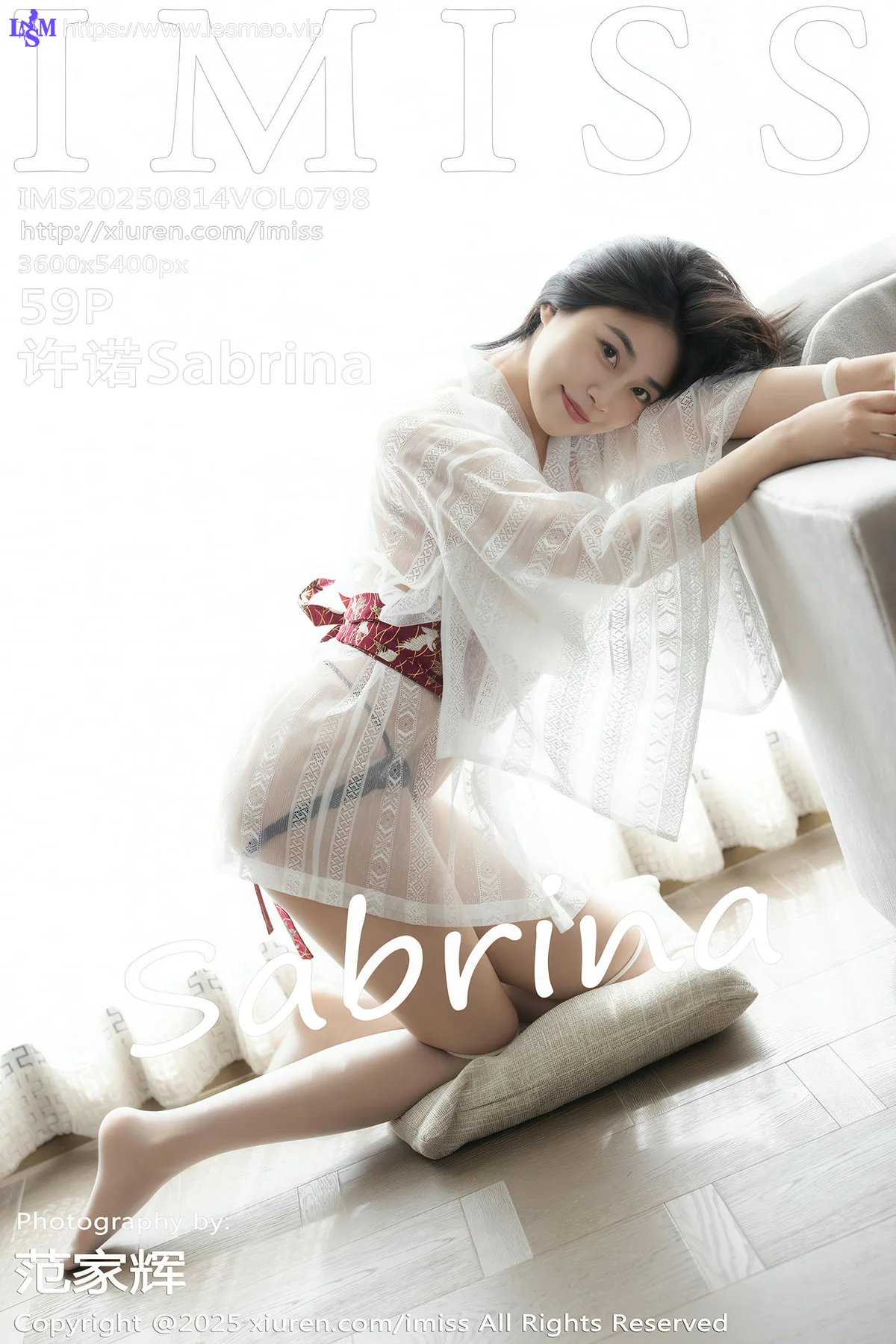 IMiss 爱蜜社 Vol.798 许诺Sabrina 轻透上衣美眸美腿 - 10