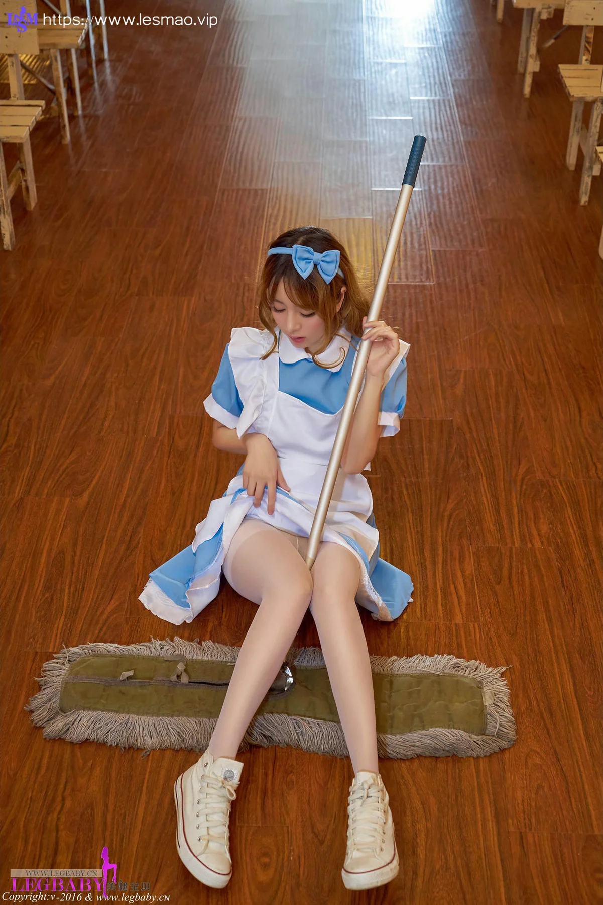 Legbaby 美腿宝贝 No.020 王语纯 女仆制服女神嫩模 - 1