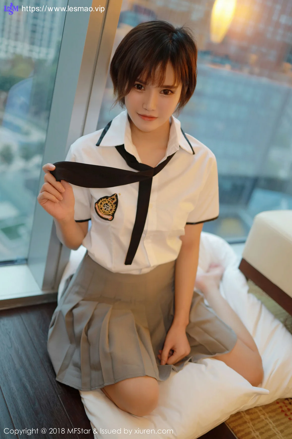 MFStar 模范学院 Vol.172 小资2002 短发美女学生妹制服 - 2