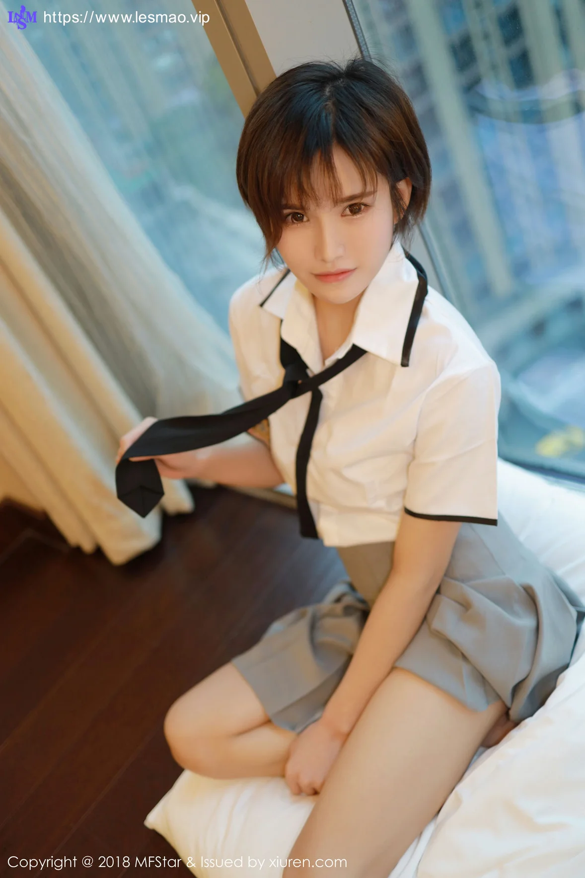 MFStar 模范学院 Vol.172 小资2002 短发美女学生妹制服 - 6