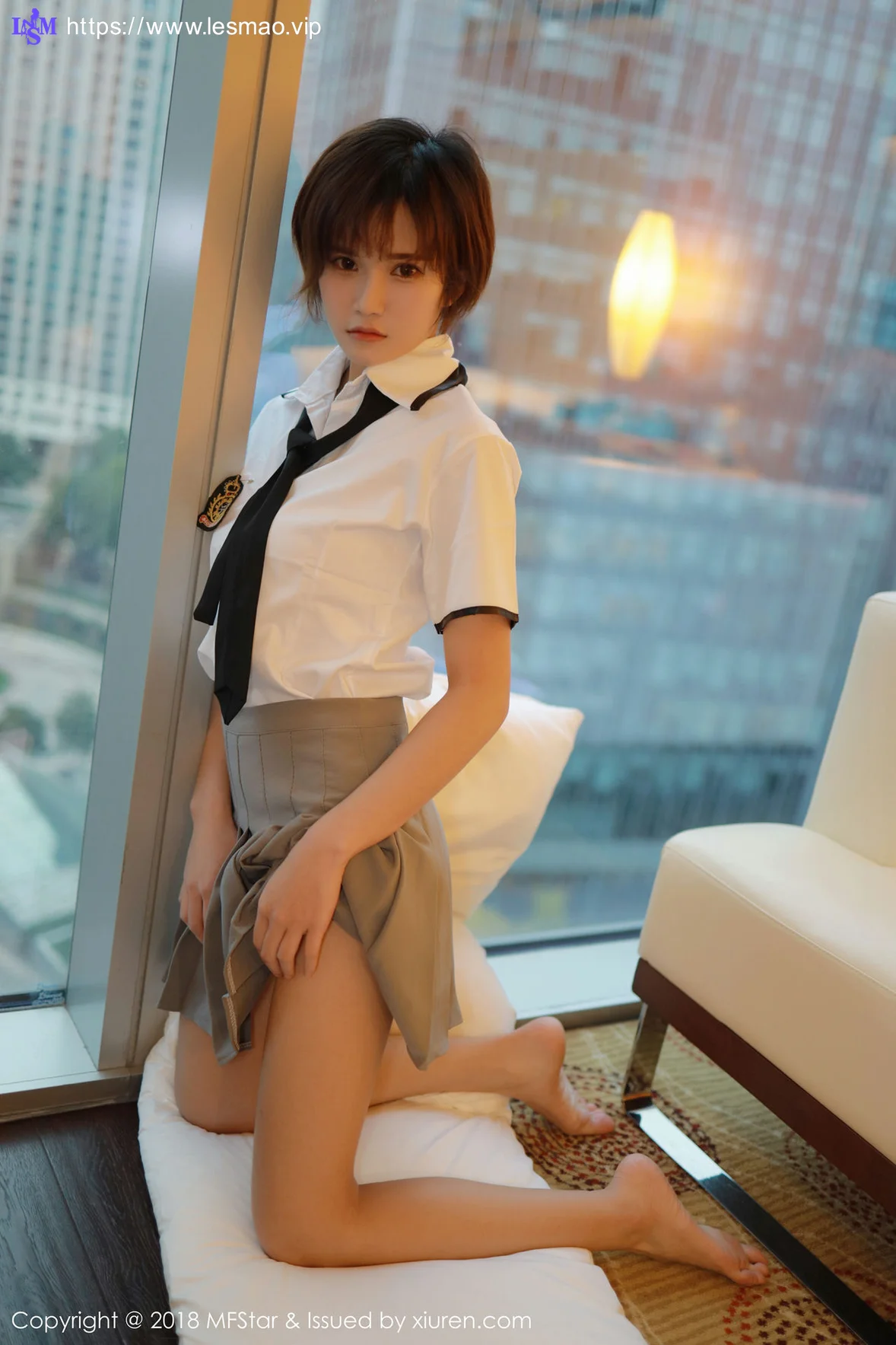 MFStar 模范学院 Vol.172 小资2002 短发美女学生妹制服 - 2