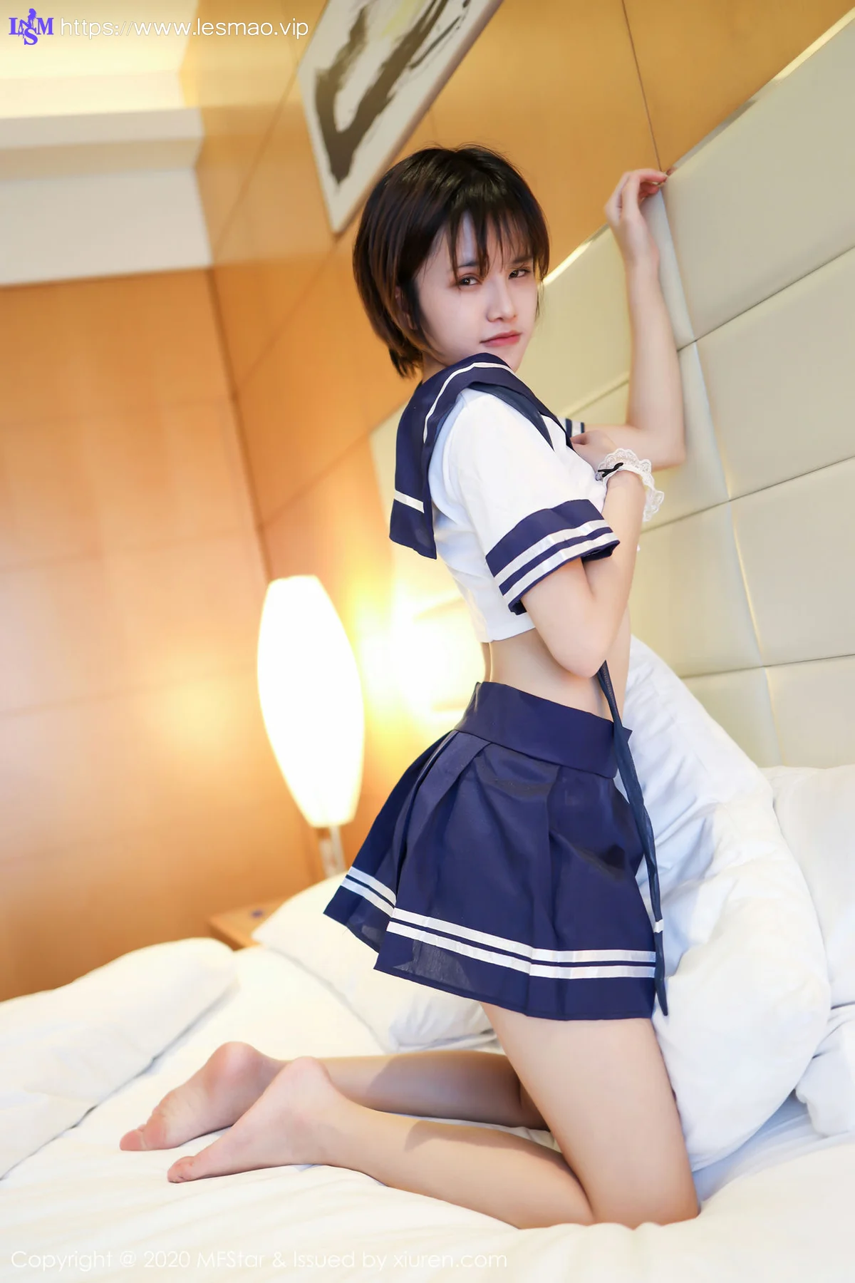 MFStar 模范学院 Vol.252 性感校服系列清纯 小姿2002 短发美女 - 5