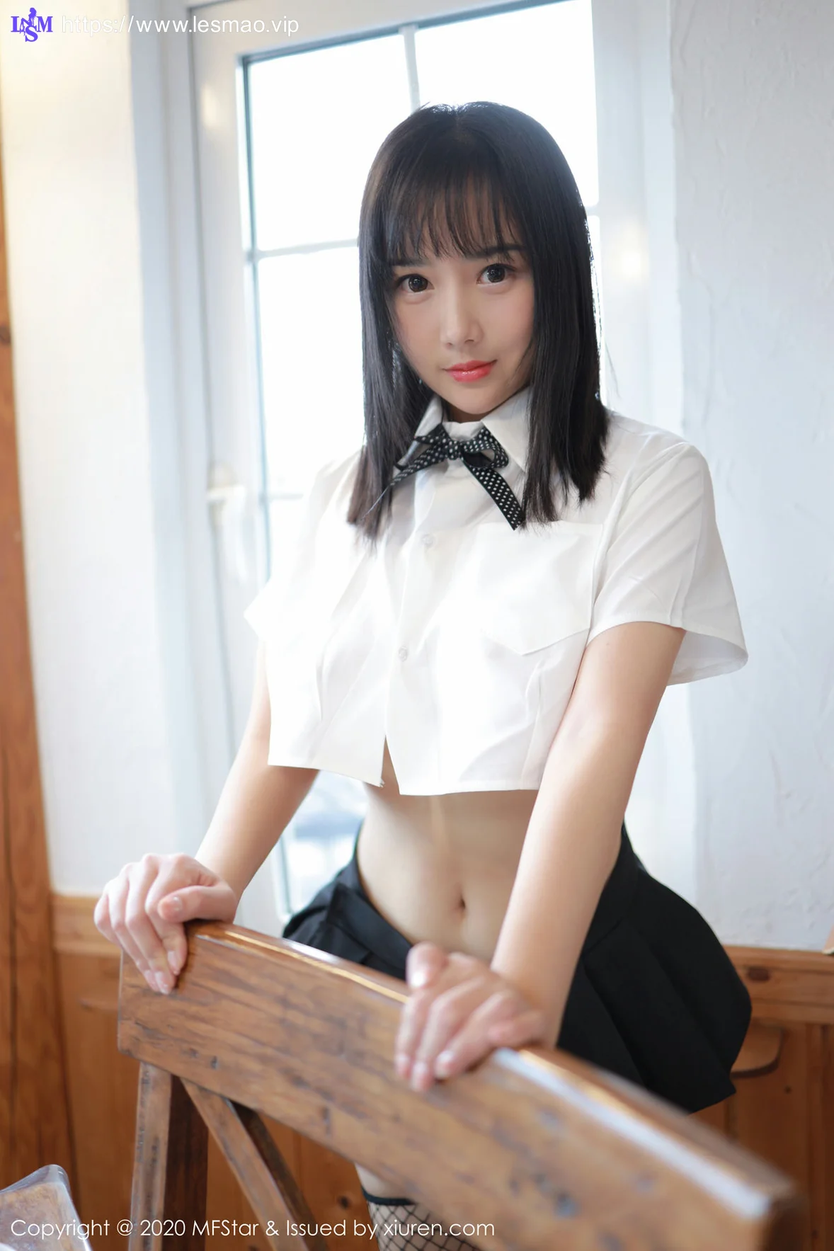 MFStar 模范学院 Vol.255  学生爆乳校服 徐微微mia清纯学妹 - 4