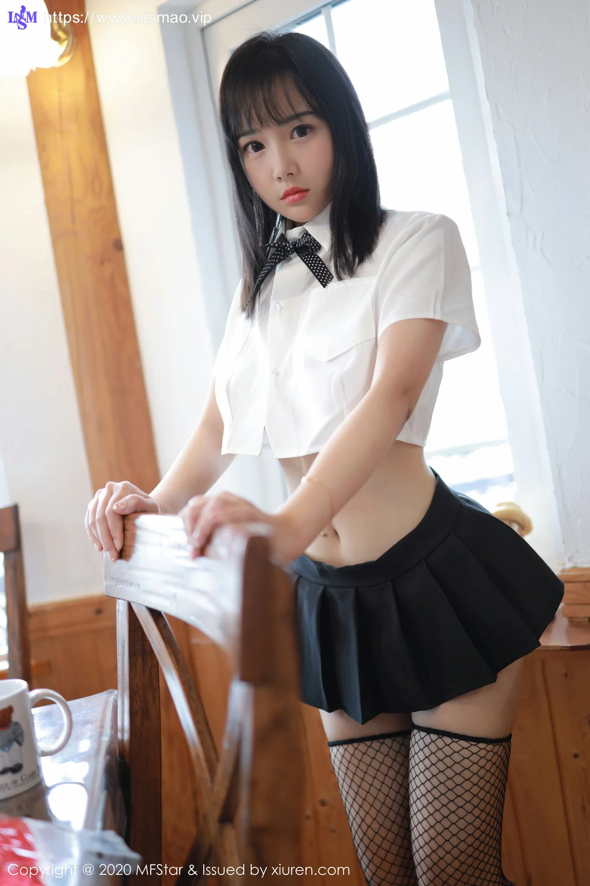 MFStar 模范学院 Vol.255  学生爆乳校服 徐微微mia清纯学妹 - 5