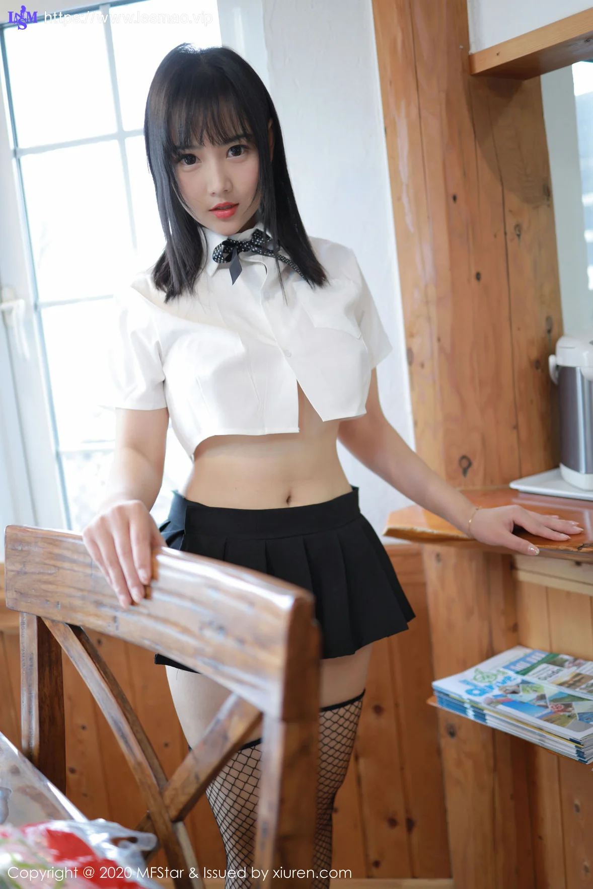 MFStar 模范学院 Vol.255  学生爆乳校服 徐微微mia清纯学妹 - 9