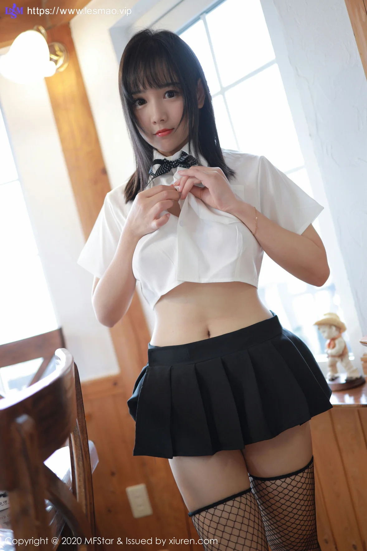 MFStar 模范学院 Vol.255  学生爆乳校服 徐微微mia清纯学妹 - 10