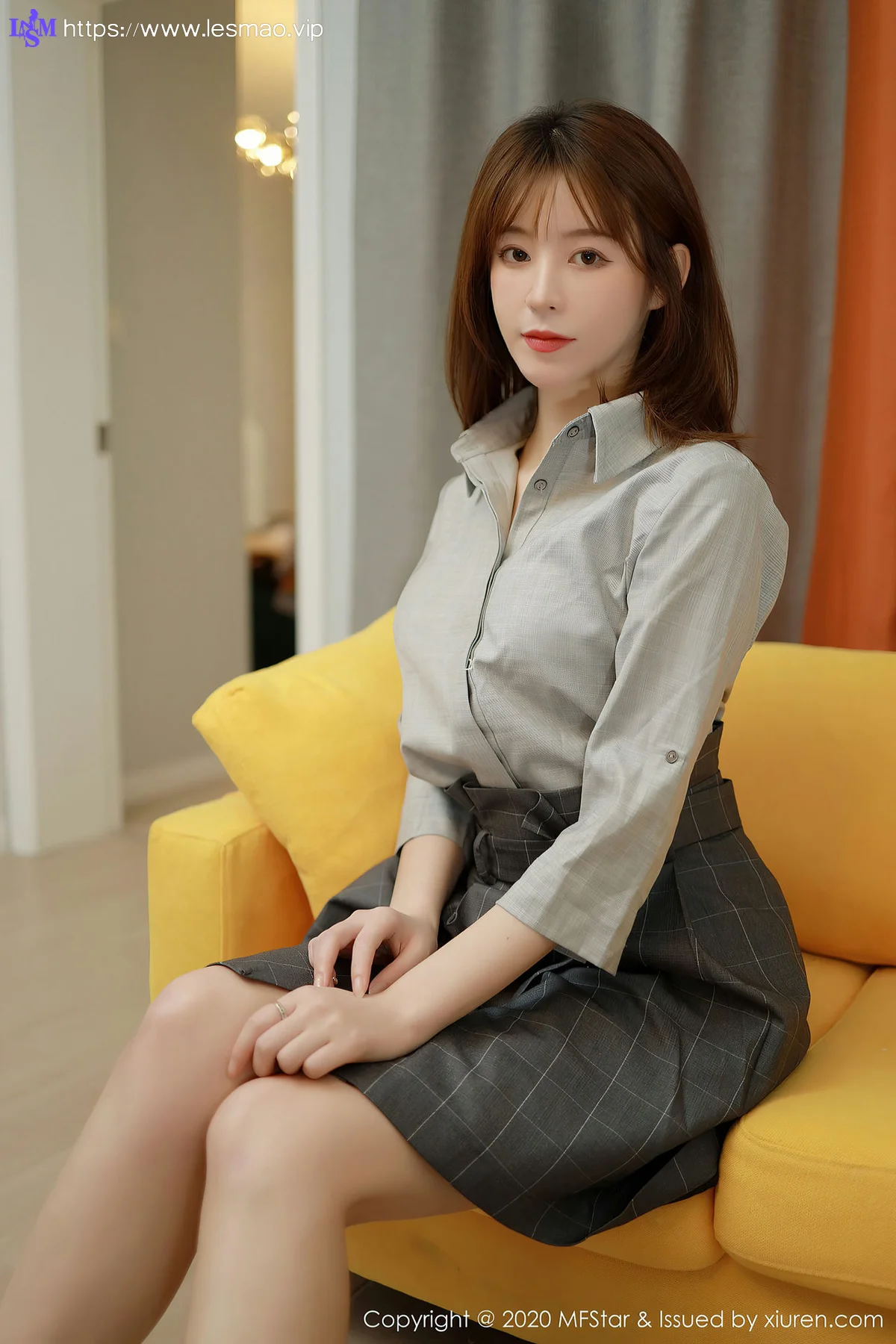 MFStar 模范学院 Vol.424  灰色职业制服 优优 - 8