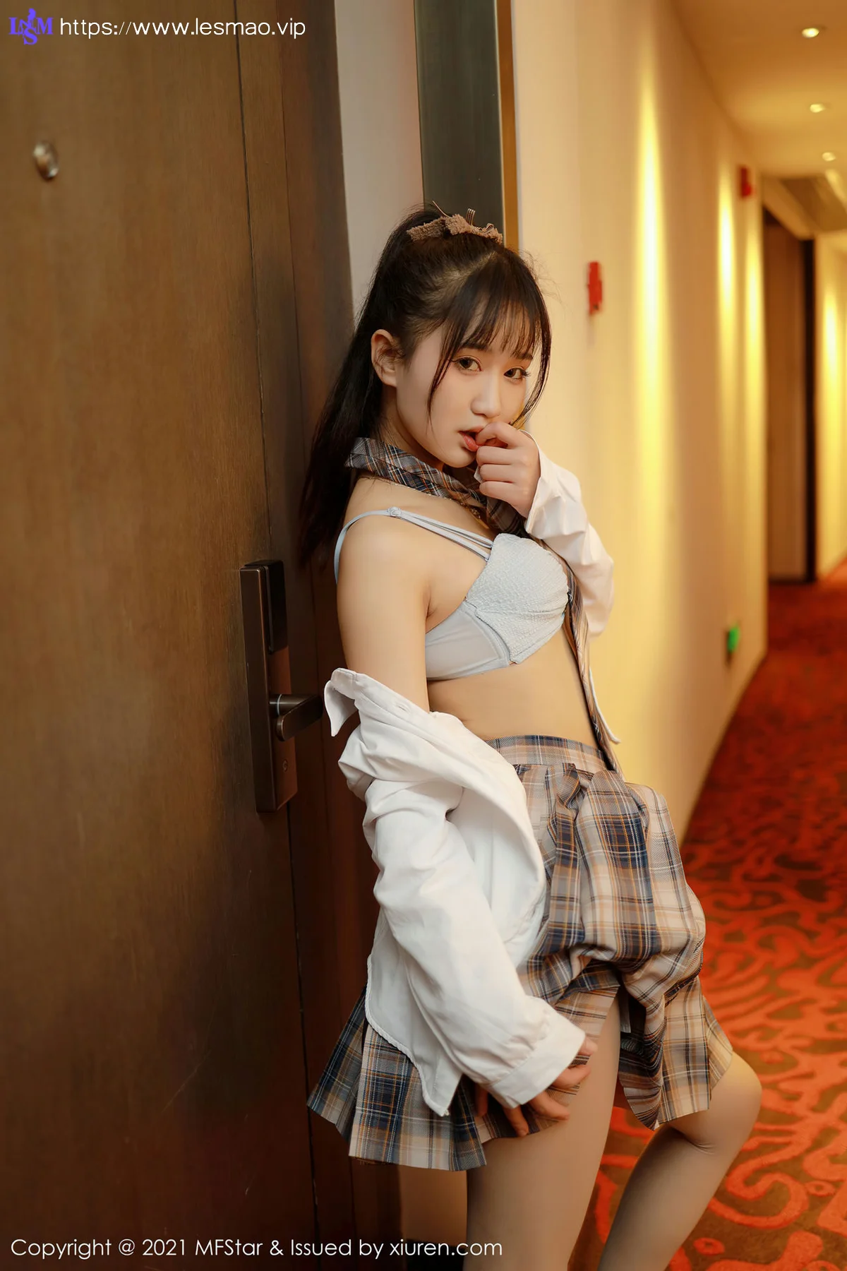 MFStar 模范学院 Vol.447  格子jk制服 小果冻 - 5