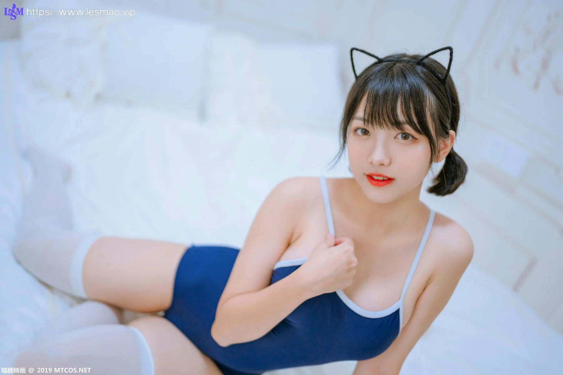 MTYH 喵糖映画 Vol.040  猫耳朵  双马尾短发美女 - 8