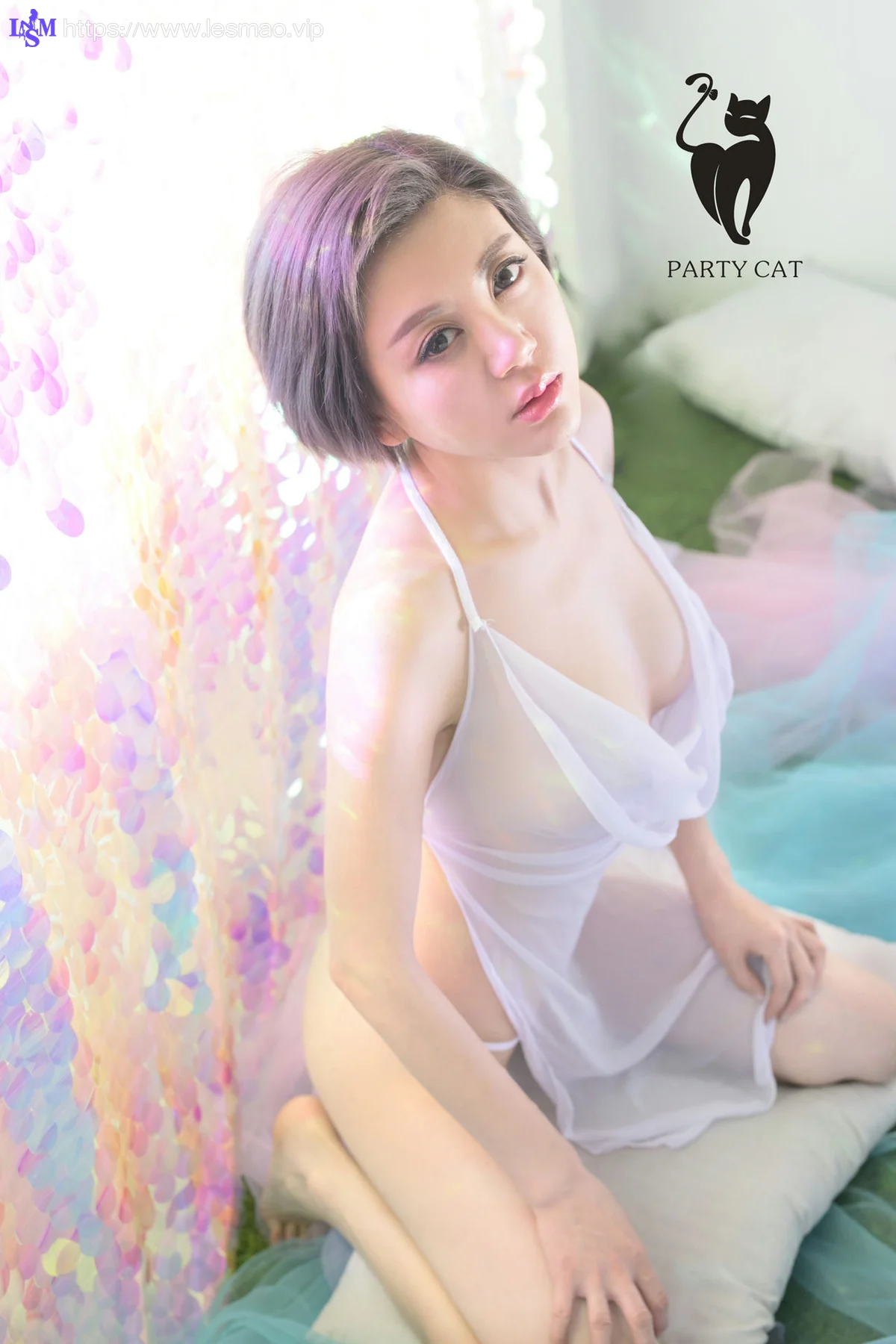 PartyCat 轰趴猫 No.023 Modo 白裙内衣私房 - 6