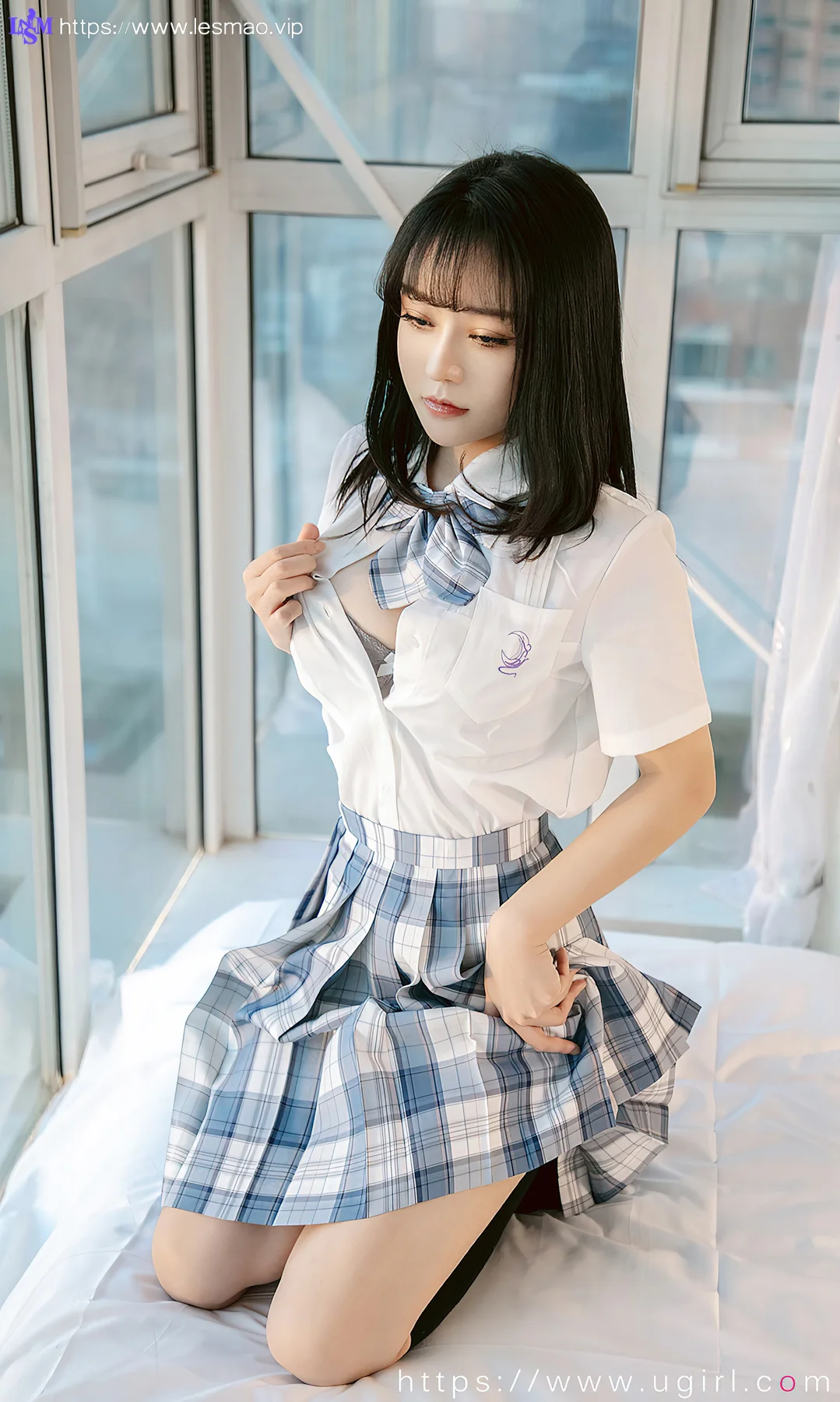 UGirls 爱尤物 No.1983 白亦 我怀念的 校服jk制服 - 1