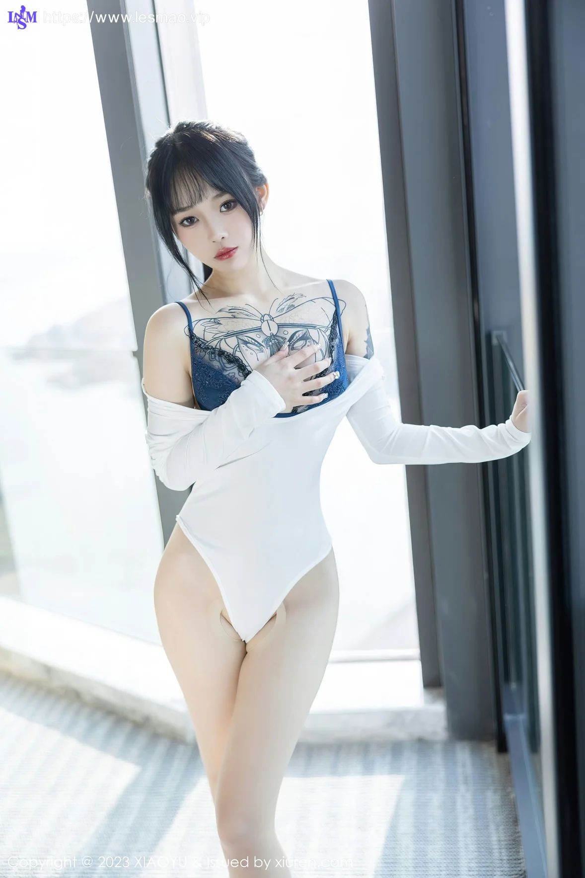 XIAOYU  语画界 Vol.1006  奶瓶. 蓝色蕾丝内衣性感写真2 - 5