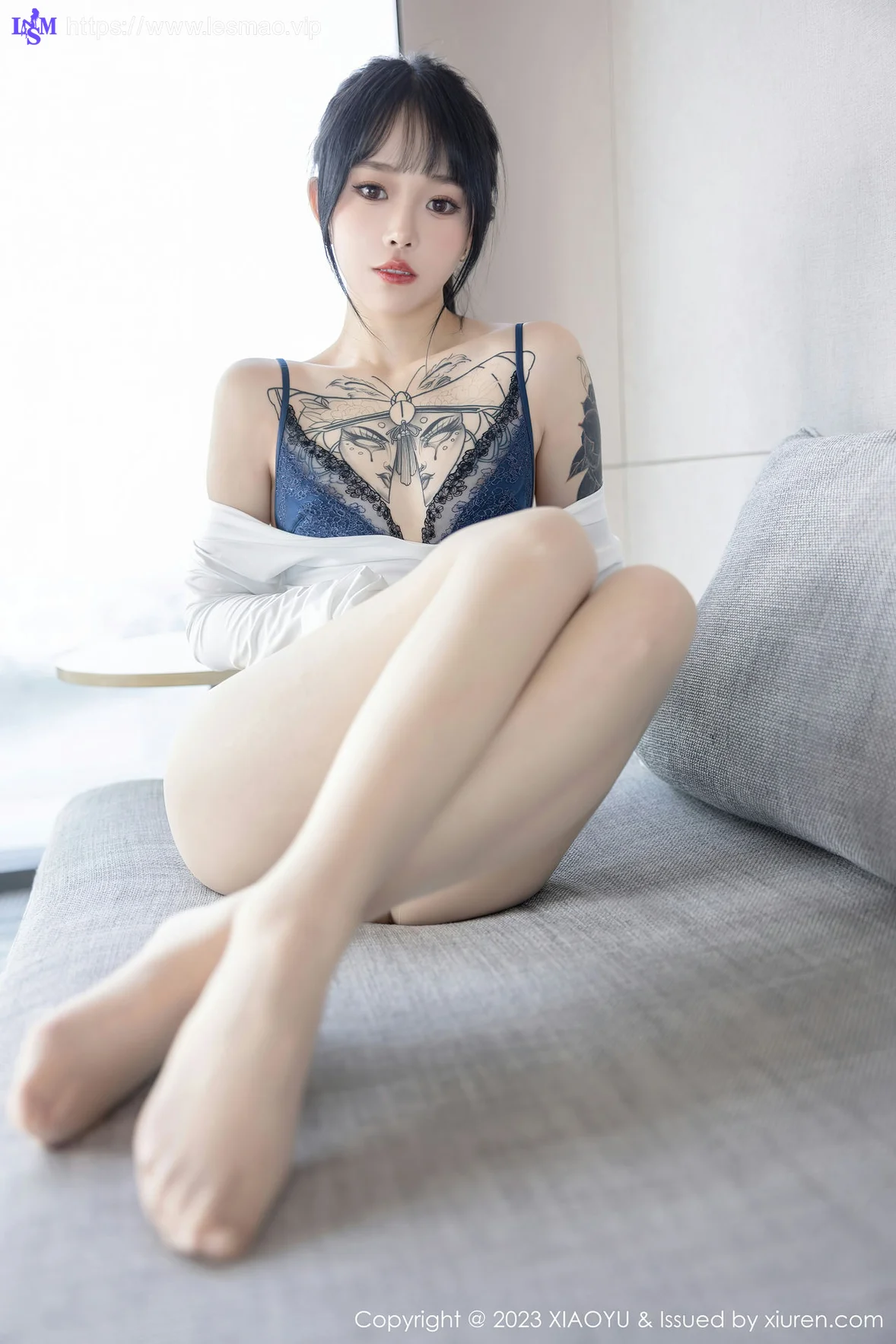 XIAOYU  语画界 Vol.1006  奶瓶. 蓝色蕾丝内衣性感写真2 - 9