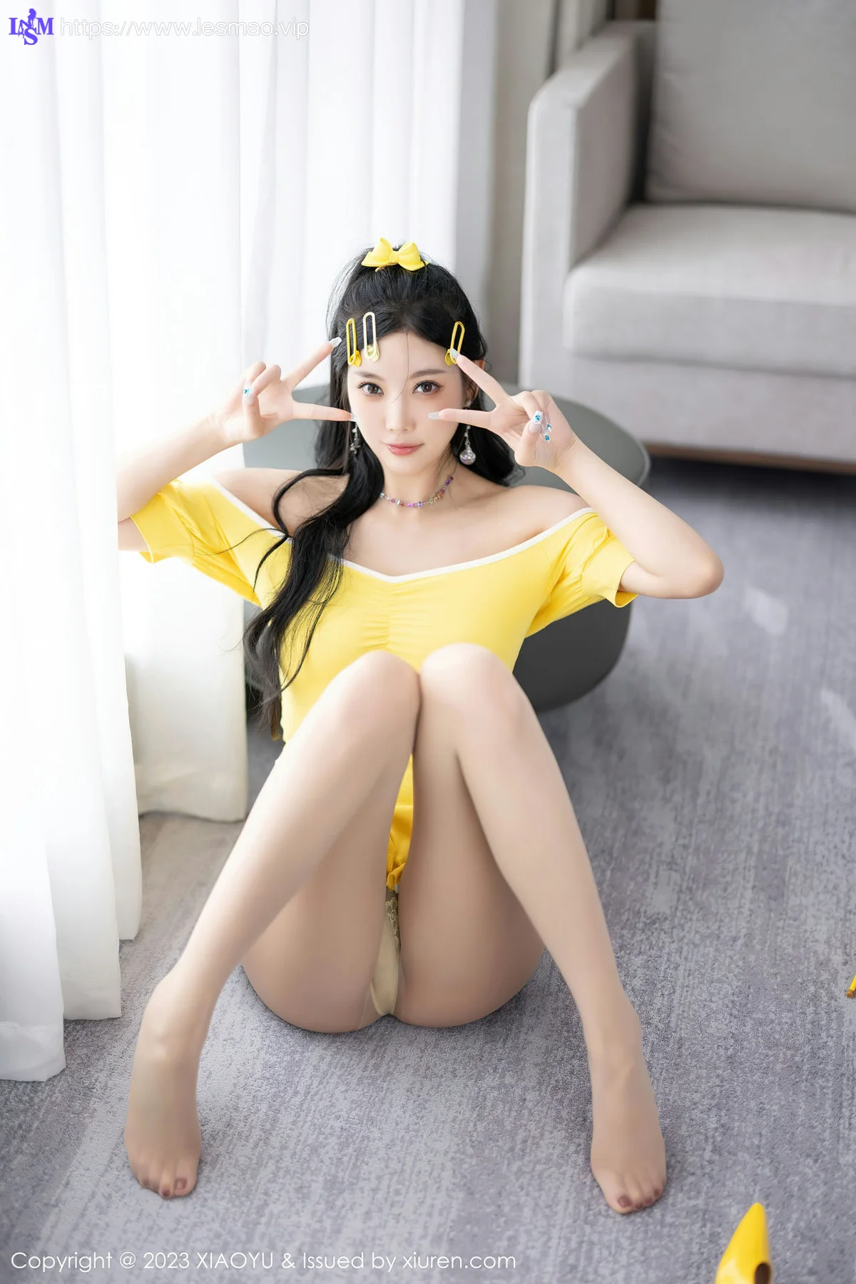 XIAOYU  语画  Vol.1126  杨晨晨Yome 黄色连衣短裙性感写真2 - 4