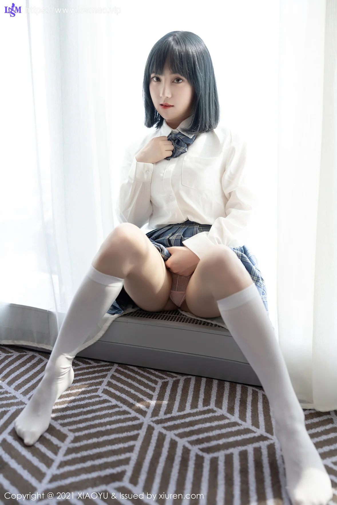 XIAOYU  语画界 Vol.508 JK制服系列 豆瓣酱  新人模特 - 3