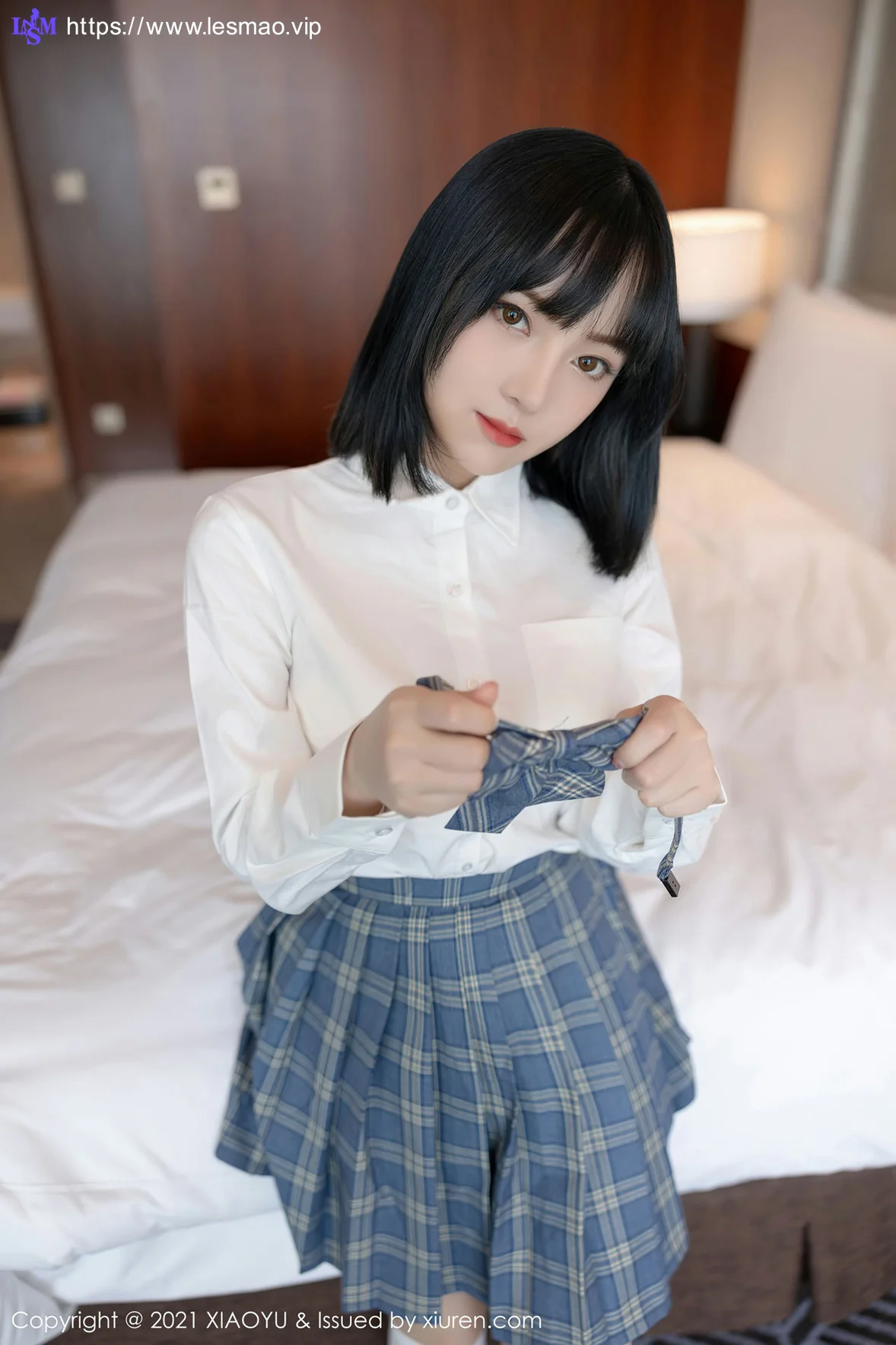 XIAOYU  语画界 Vol.508 JK制服系列 豆瓣酱  新人模特 - 5