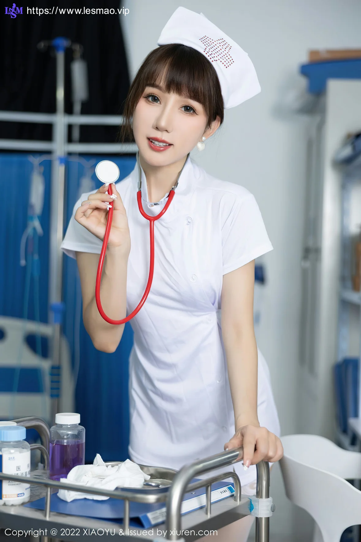 XIAOYU  语画界 Vol.853  波巧酱白色护士服饰性感写真33 - 2