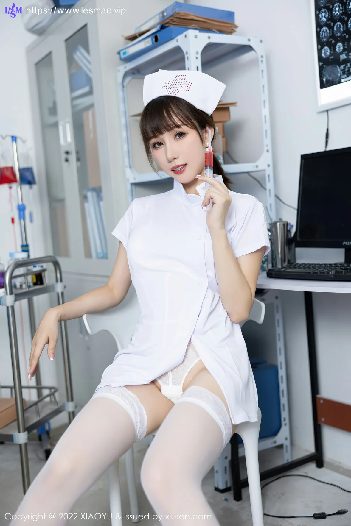 XIAOYU  语画界 Vol.853  波巧酱白色护士服饰性感写真33 - 2