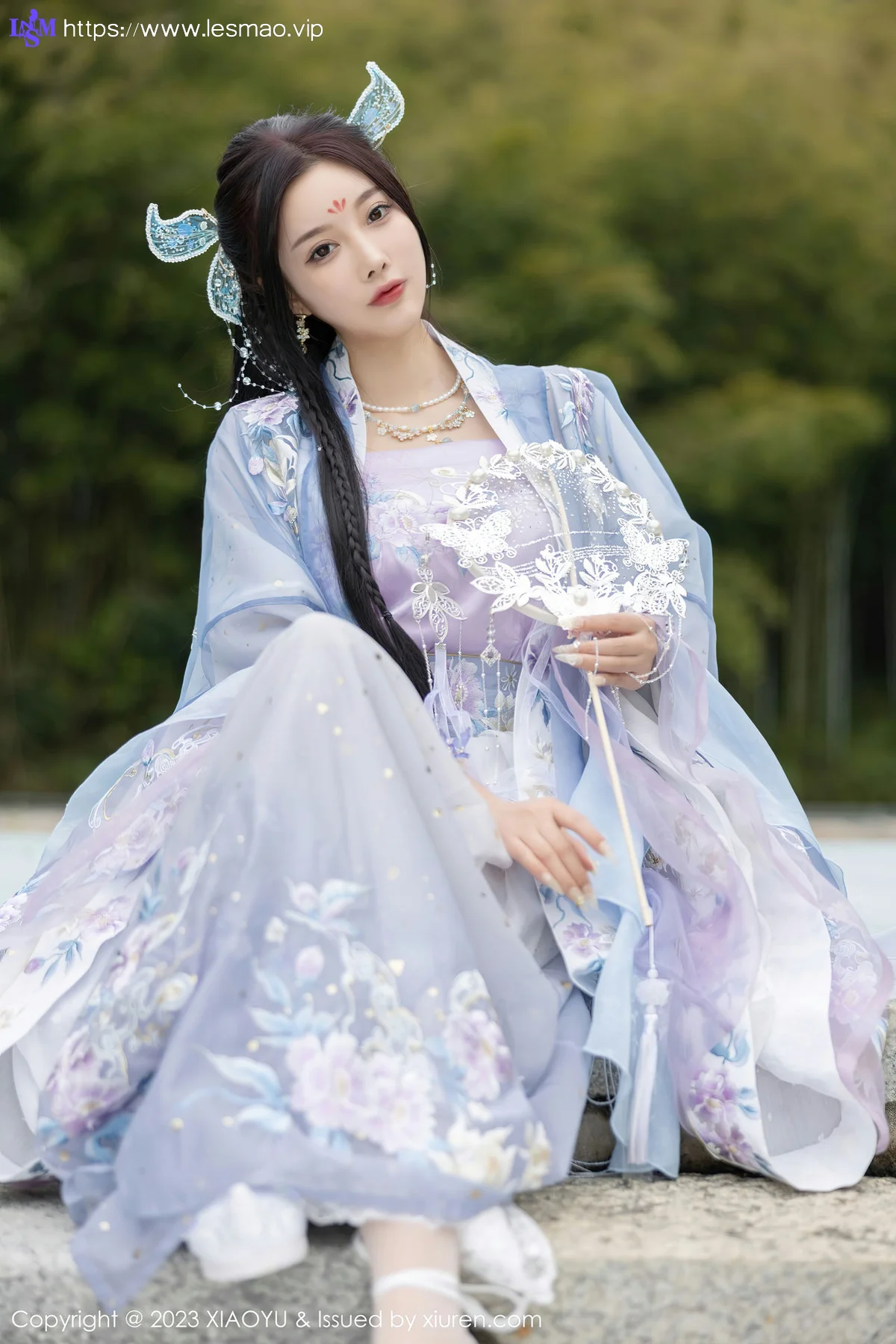 XIAOYU  语画界 Vol.970  杨晨晨Yome 蓝紫色古装服饰写真2 - 1