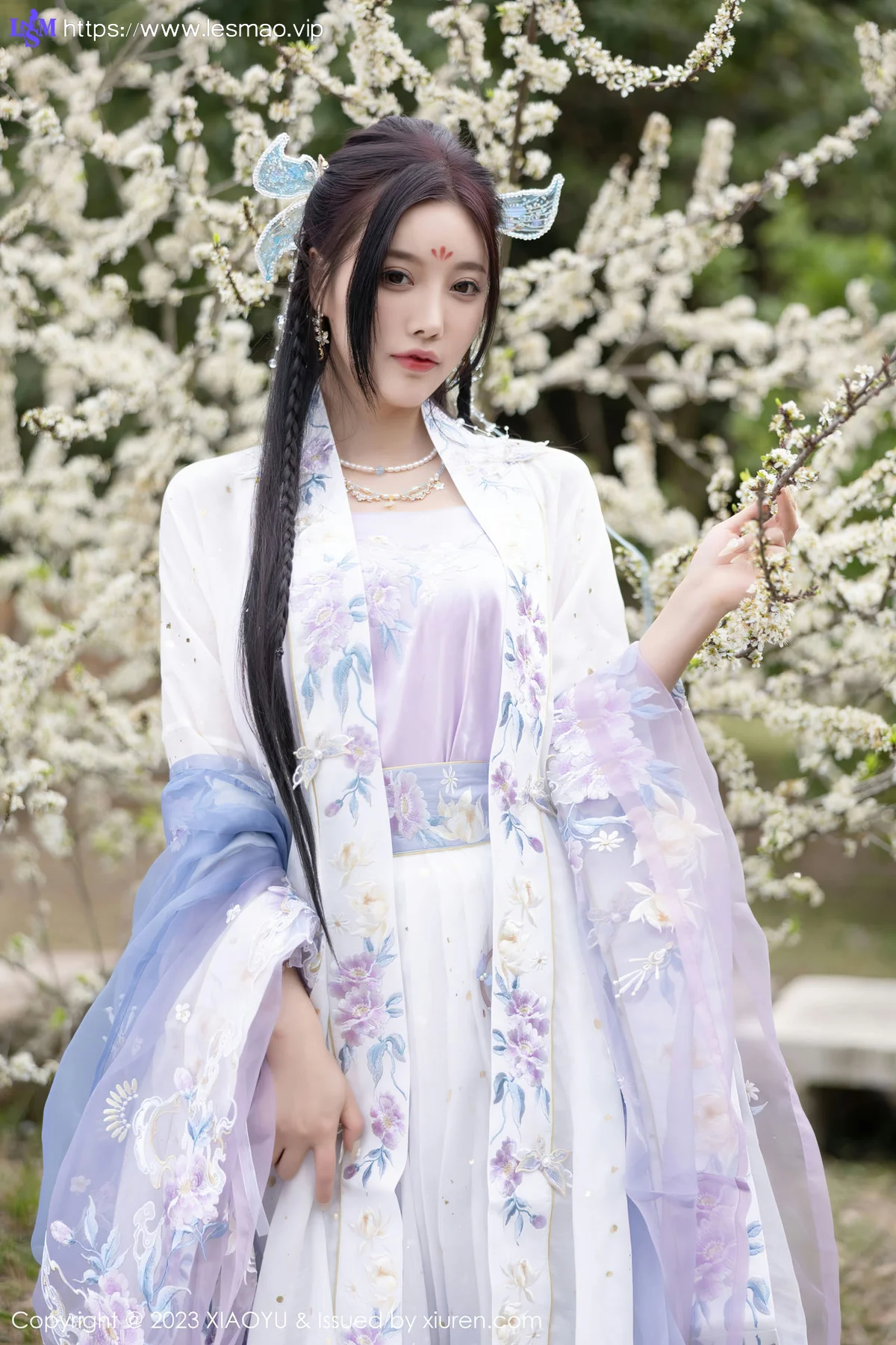 XIAOYU  语画界 Vol.970  杨晨晨Yome 蓝紫色古装服饰写真2 - 3