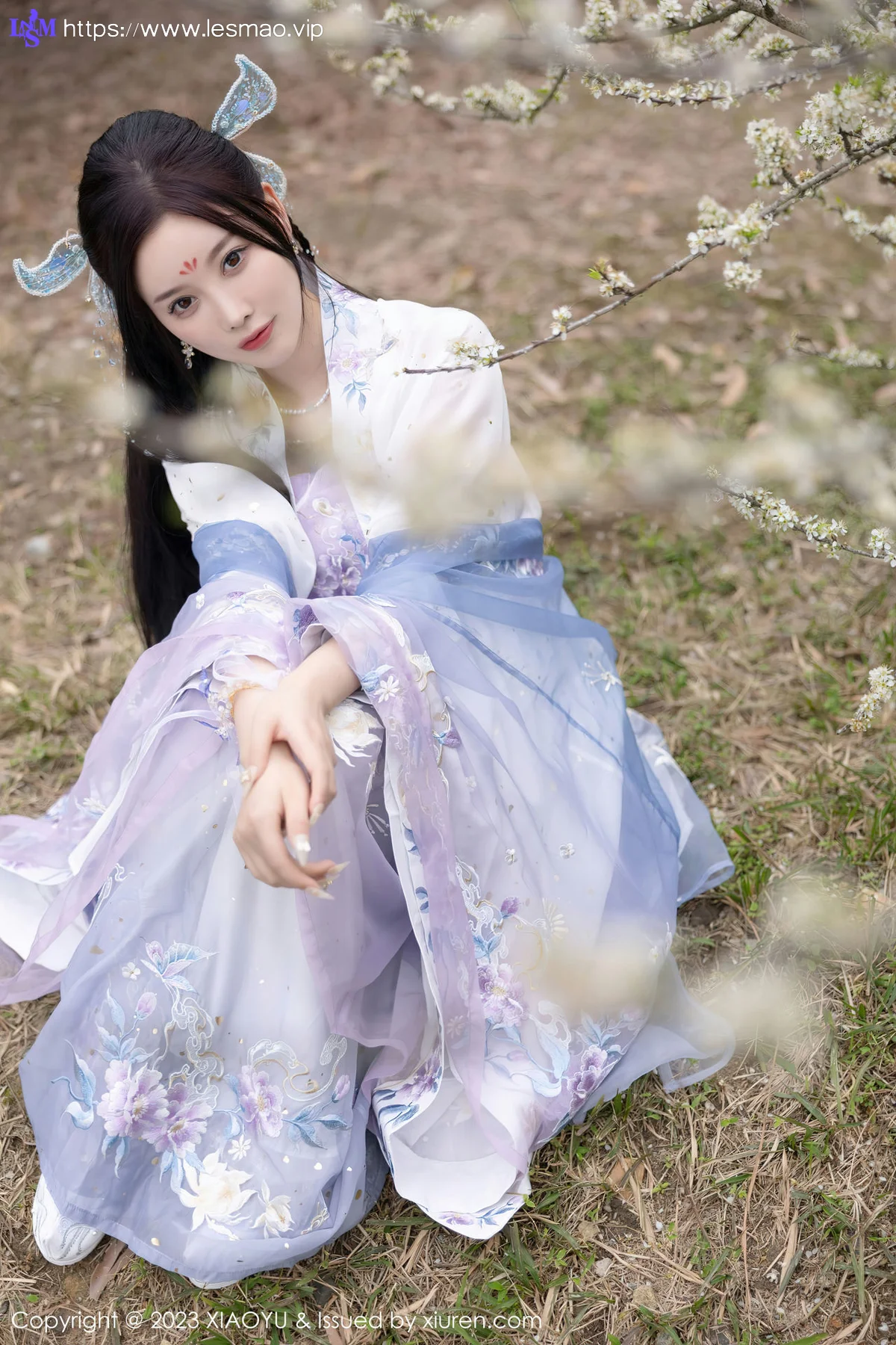 XIAOYU  语画界 Vol.970  杨晨晨Yome 蓝紫色古装服饰写真2 - 8