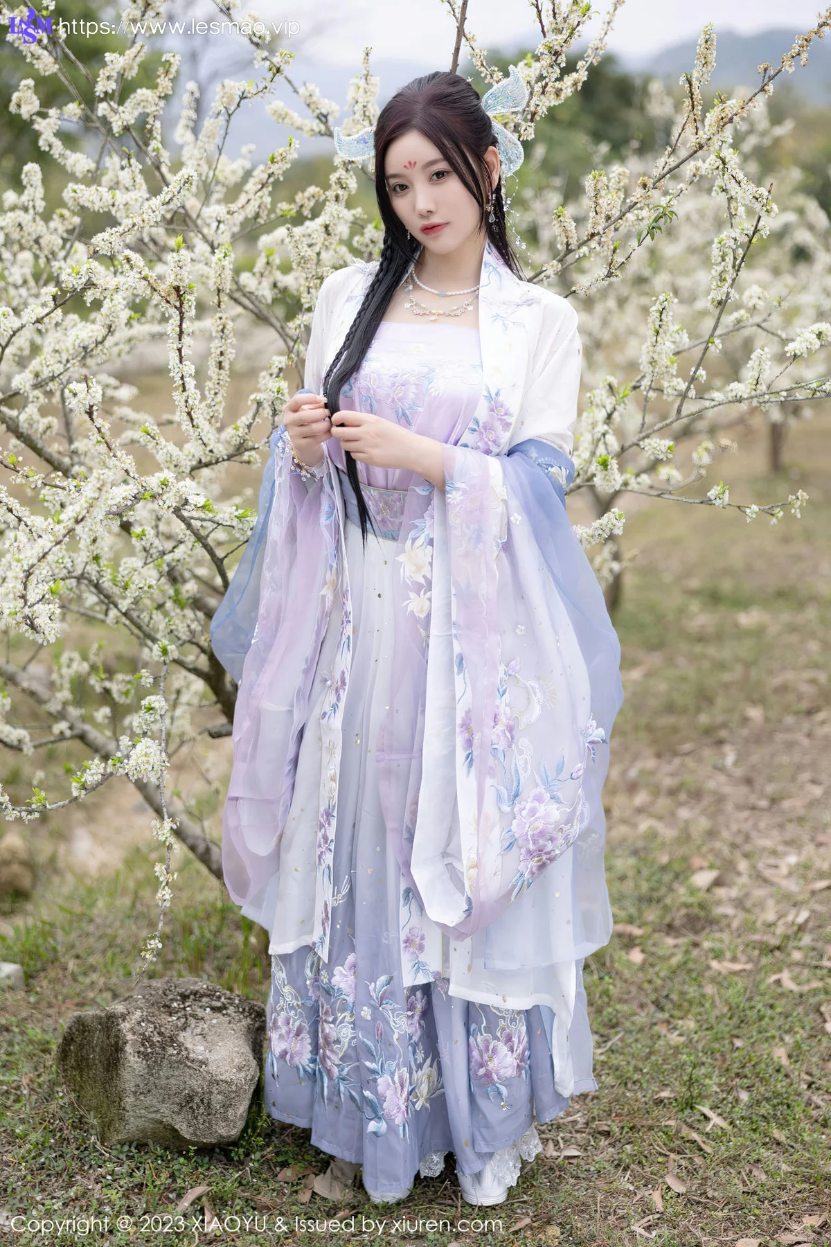 XIAOYU  语画界 Vol.970  杨晨晨Yome 蓝紫色古装服饰写真2 - 9