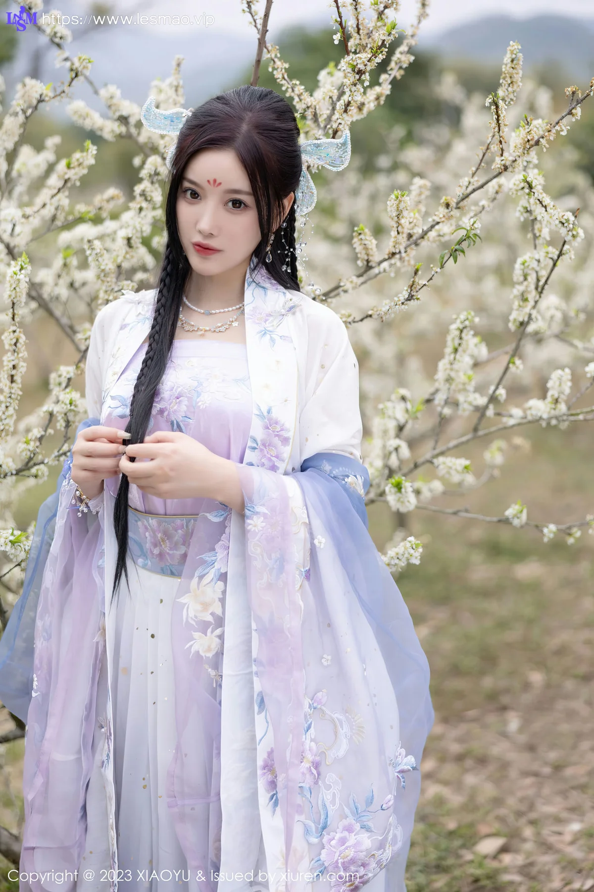 XIAOYU  语画界 Vol.970  杨晨晨Yome 蓝紫色古装服饰写真2 - 10